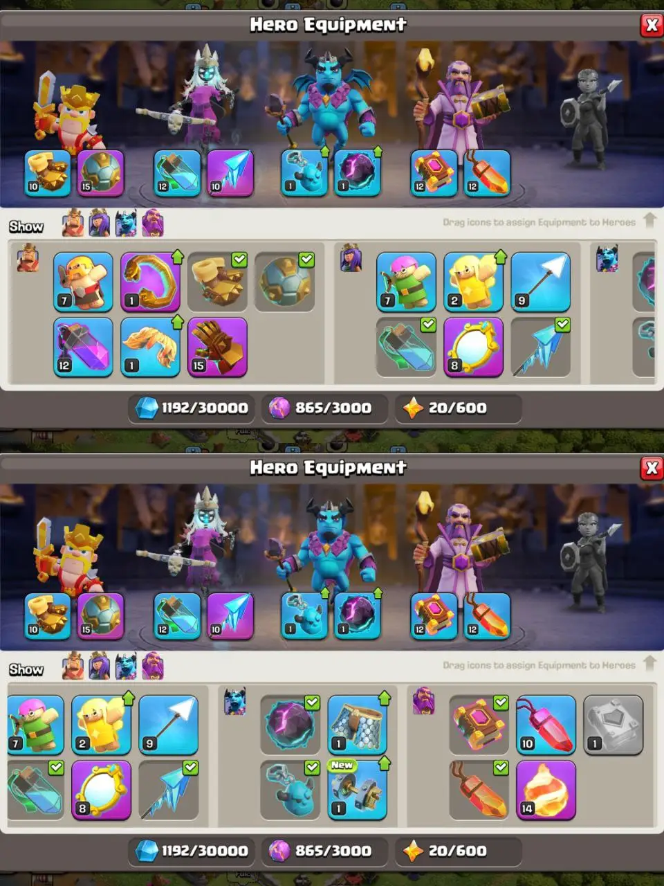 [#708] SEMI-MAX TH 12 | 50-50-30-20 HEROES | BEST EQUIPMENT | SOME MAGIC ITEMS | 500 RENAME | INSTANT DELIVERY