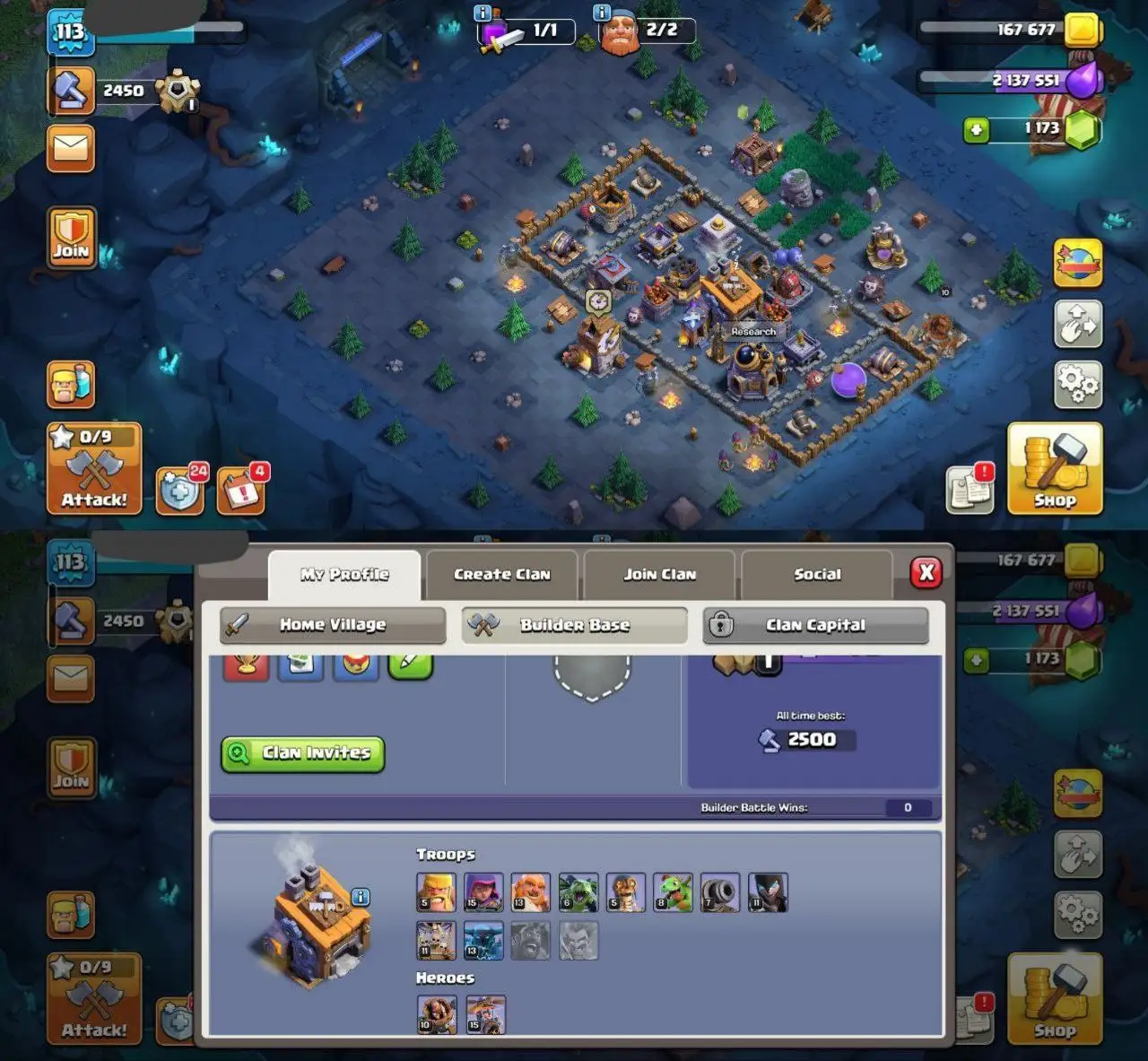 💎 TH13 HOT DEAL 💎 | 3660 ATB ⚔️ | 14 EQUIPS 🛠 | HEROES 40-47-35-16-13 👑 | MAGIC ITEMS + CWL LOOT 💰 | RENAME ✅ | FAST DELIVERY 🚀