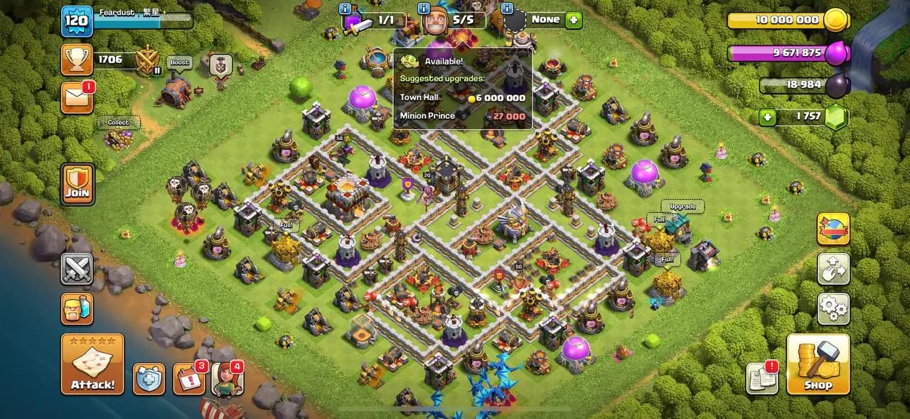 💎 TH11 MAX | 120 XP | 13 EQUIPMENTS | MAXED DEFENSE - HERO'S 50-50-25-20  | QUICK DELIVERY ✅