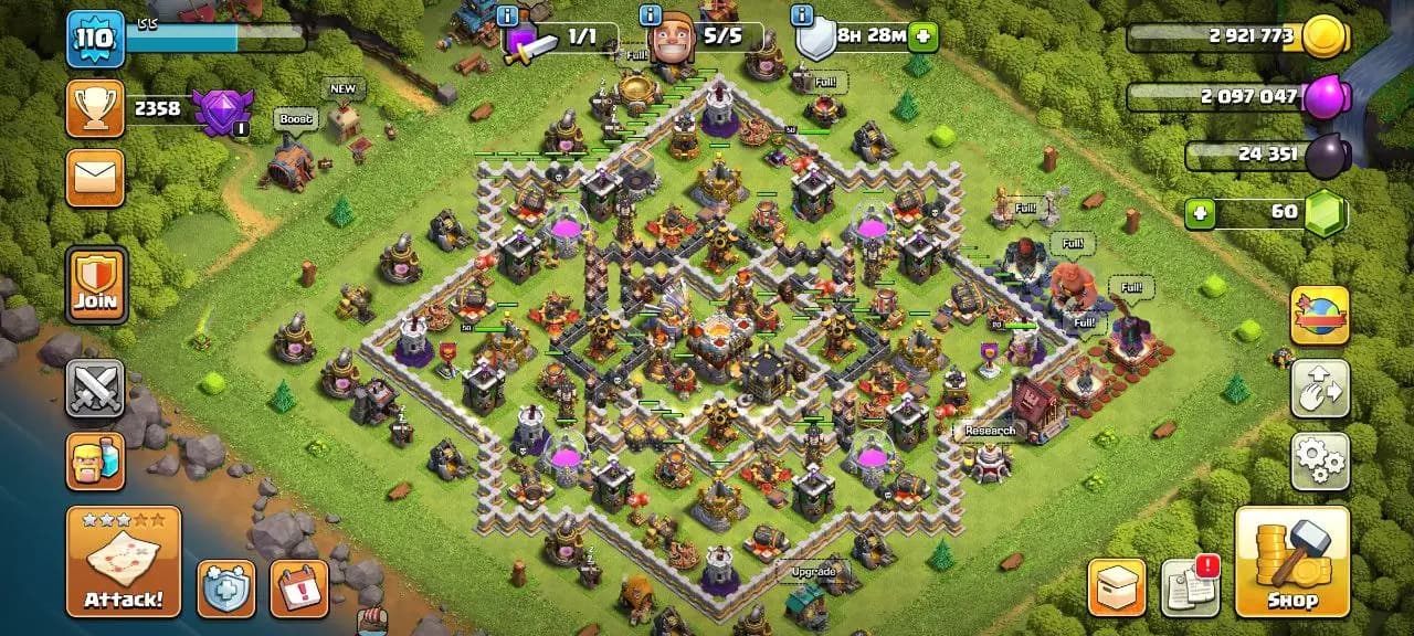 [#796] ALMOST MAX TH 11 | 44-41-29-17 HEROES | 500 RENAME WHITE WALLS | INSTANT DELIVERY