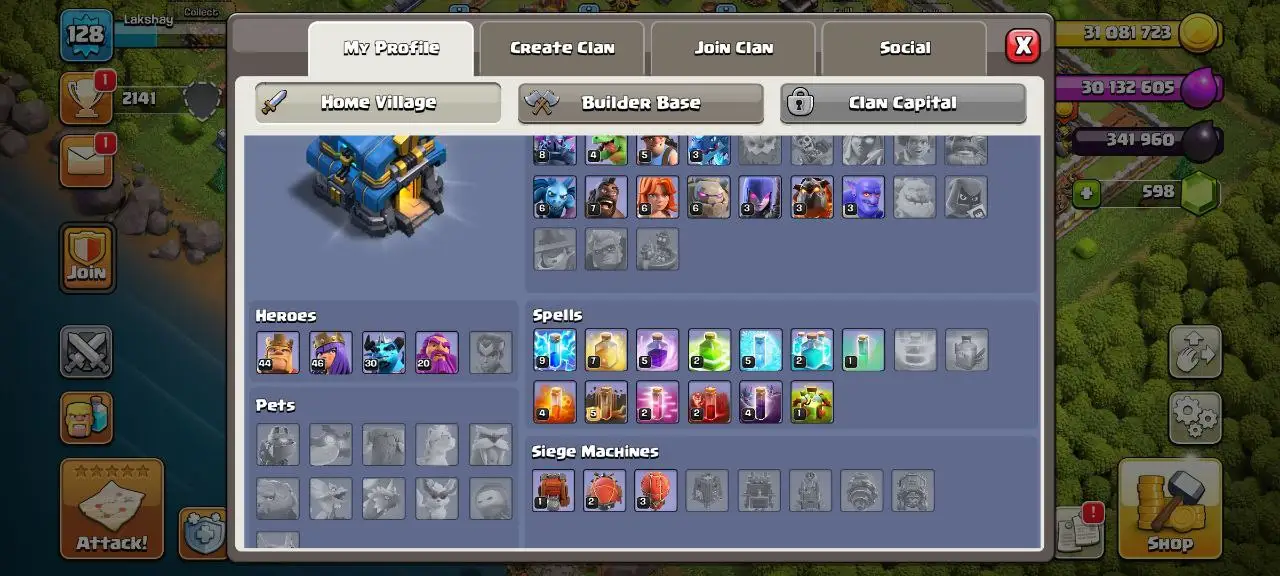 [#748] SEMI-MAX TH 12 | 44-46-30-20 HEROES | SOME MAGIC ITEMS | 1000 RENAME | INSTANT DELIVERY