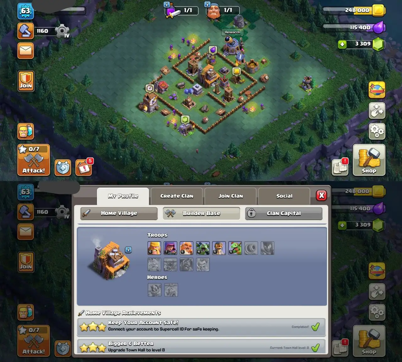 💎 TH-8 DEAL | SEMI MAX | HEROES 20-10 | MAGIC ITEMS | GOOD DEFENSE | RENAM FREE | QUICK DELIVERY ✅