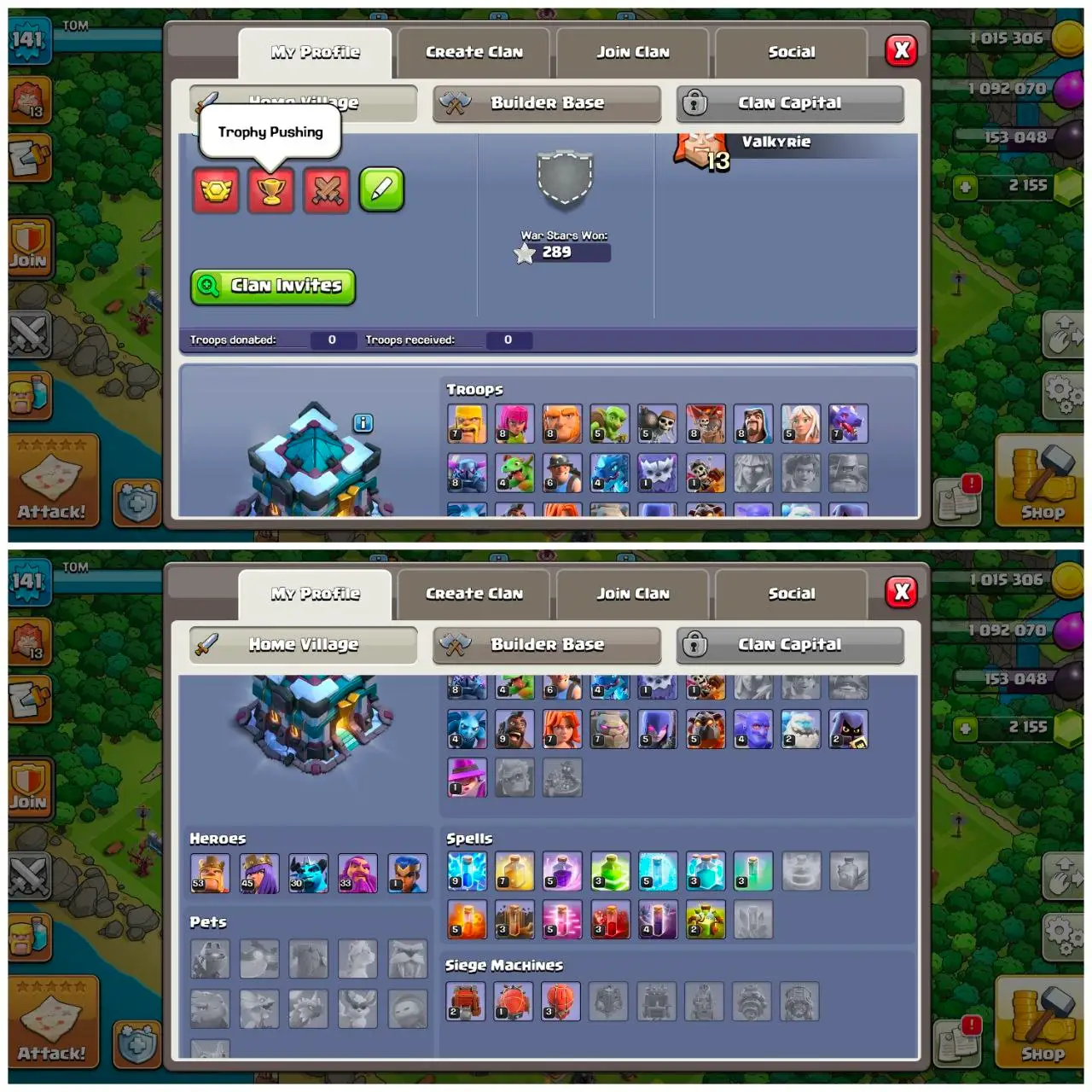 [VP] [#1516] SEMI-MAX TH 13 | 53-45-30-33-1 HEROES | STACKED MAGIC ITEMS | 287 CWL MEDALS | FREE RENAME | BEST EQUIPMENT | INSTANT DELIVERY