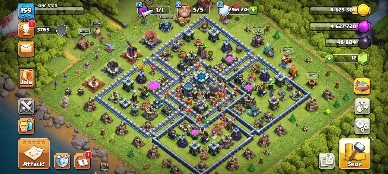 [#828] ALMOST MAX TH 13 | BLUE WALLS | 62-68-41-32-14 HEROES | 500 RENAME | INSTANT DELIVERY