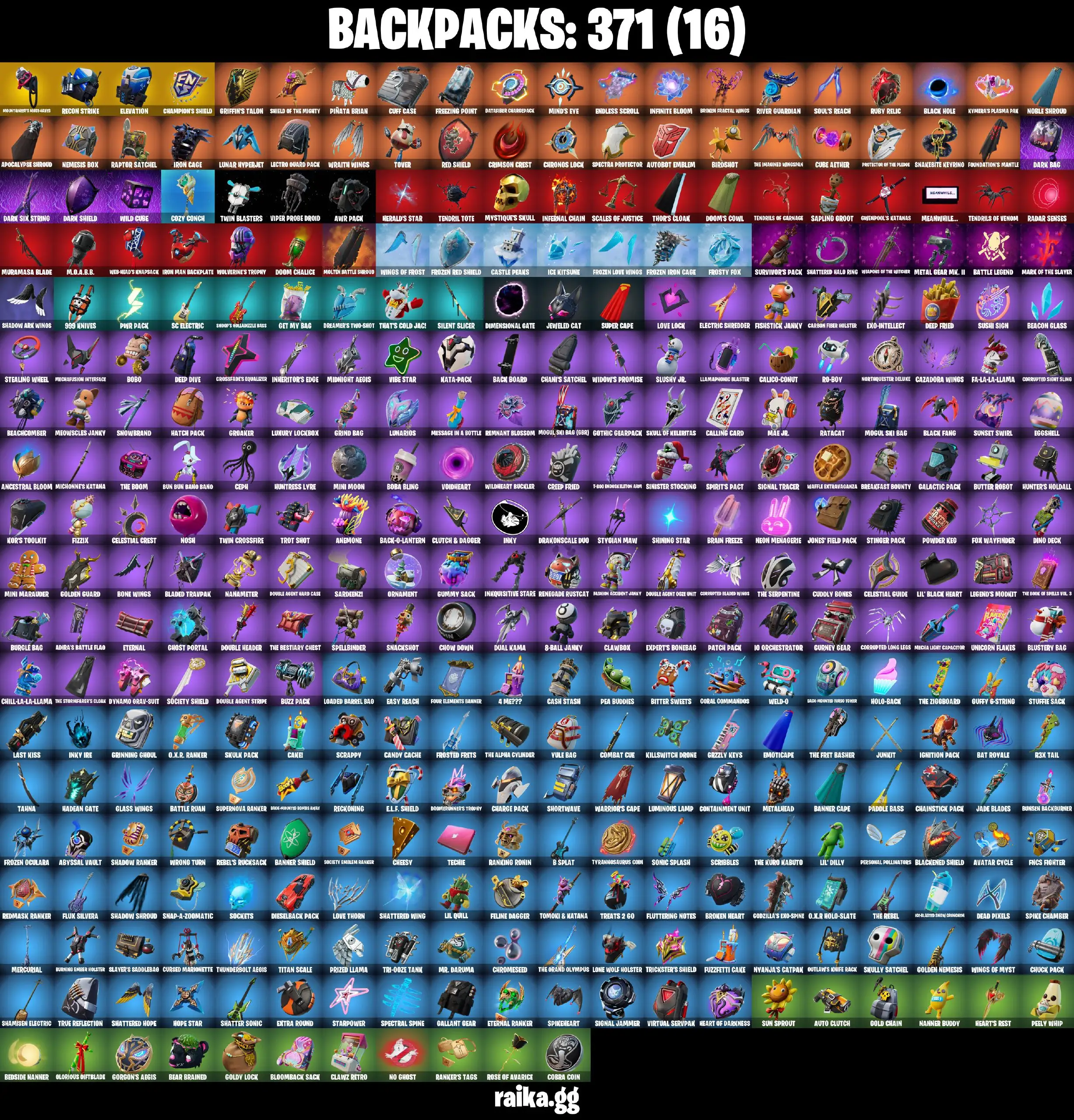 [PC/PSN/XBOX] 367 skins | Leviathan Axe | Renegade Raider | Point Patroller | Vivi Chroma | Clutch | Grind | Recon Champion | 510 VB