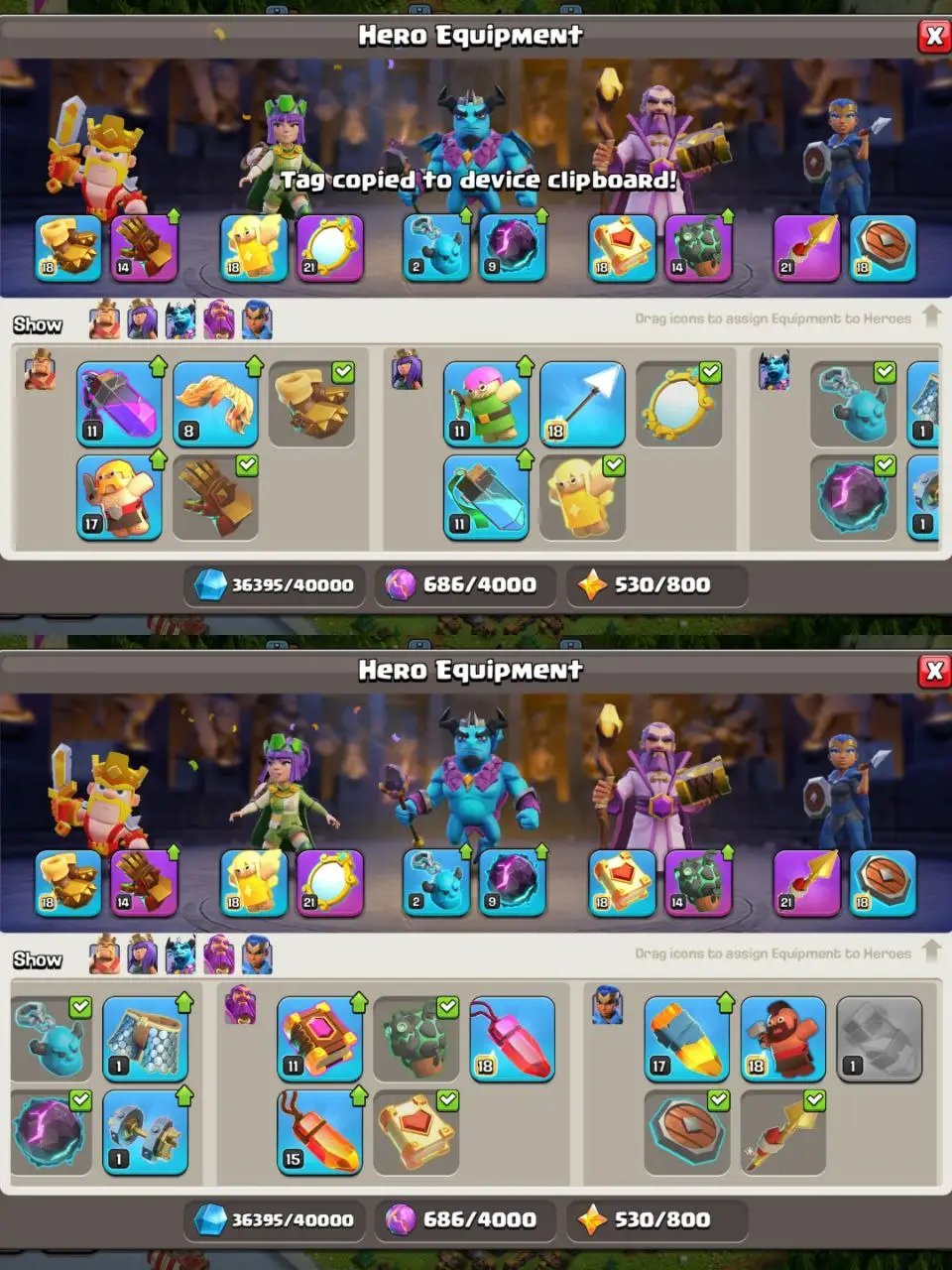 [#736] SEMI-MAX TH 15 | 65-80-40-40-21 HEROES | SOME MAGIC ITEMS | 721 CWL MEDALS | BEST EQUIPMENT |  INSTANT DELIVERY