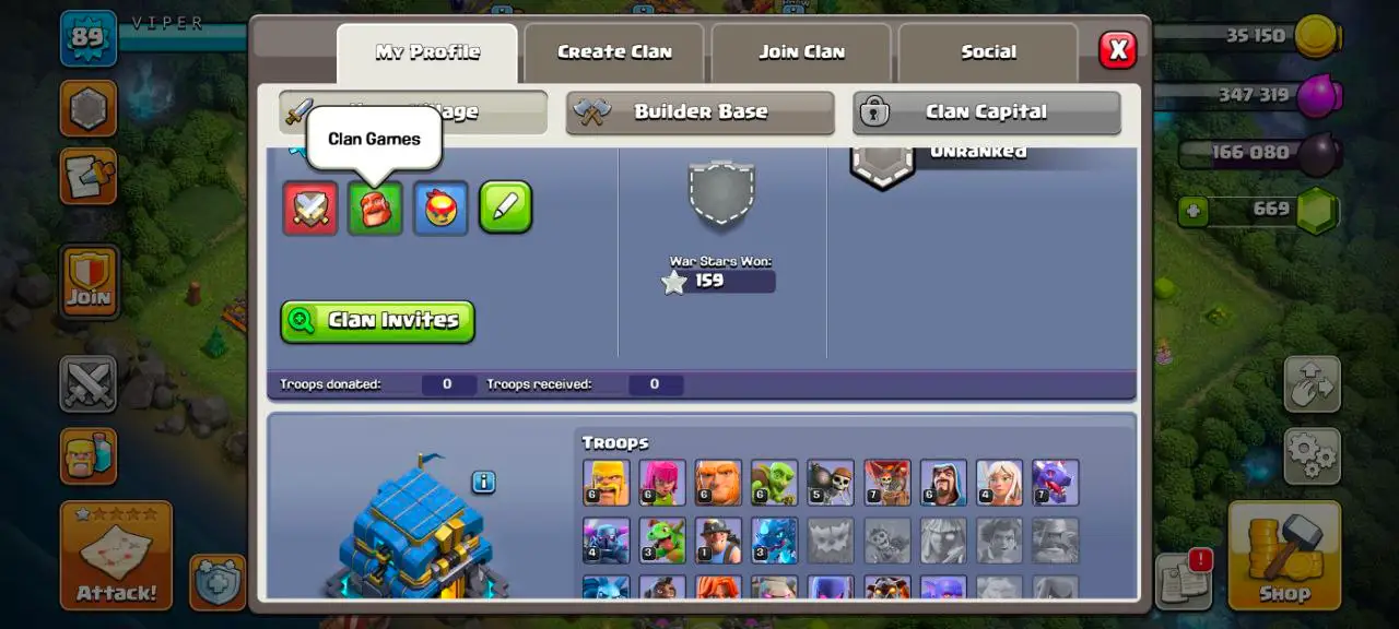 [VP] [#1505] BEGINNERS TH 12 | 31-35-2-6 HEROES | 571 CWL MEDALS | 500 RENAME | STACKED MAGIC ITEMS | INSTANT DELIVERY