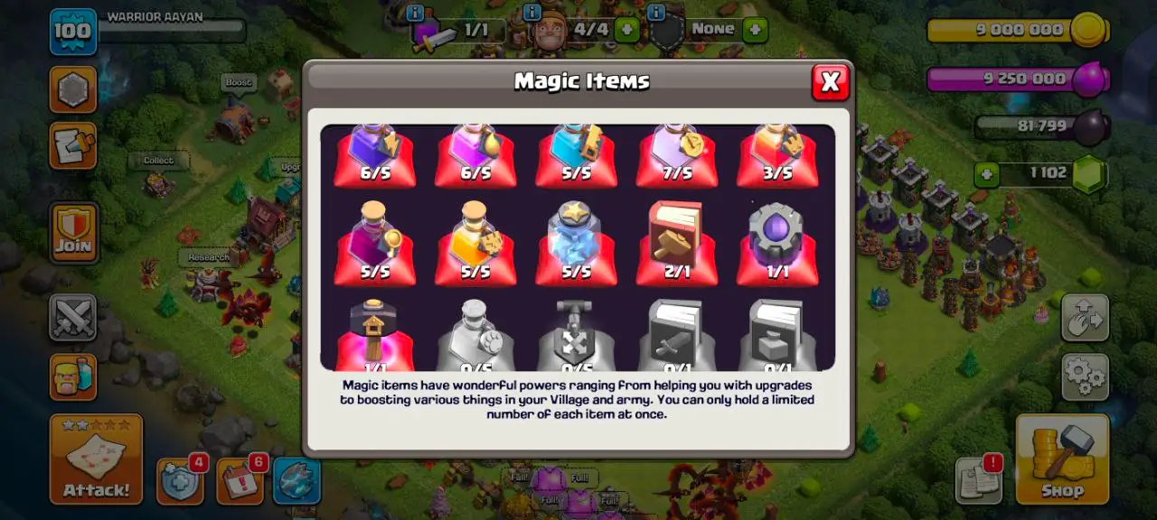[VP] [#1499] ALMOST MAX TH 11 | 36-42-19-2 HEROES | STACKED MAGIC ITEMS | 590 CWL MEDALS | FREE RENAME | INSTANT DELIVERY
