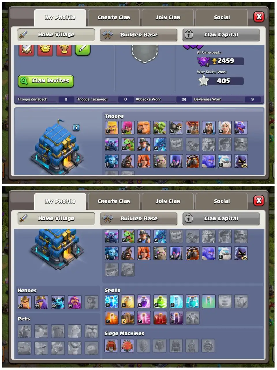 🔥 DECENT TH12 | 4804 RAID MEDALS + 404 CWL 🏅 | HEROES 36/44/20/14 | STACKED EQUIPMENT SB-16 MM-15 LP-7 FB-15 ⚔️ | INSTANT DELIVERY 🚀