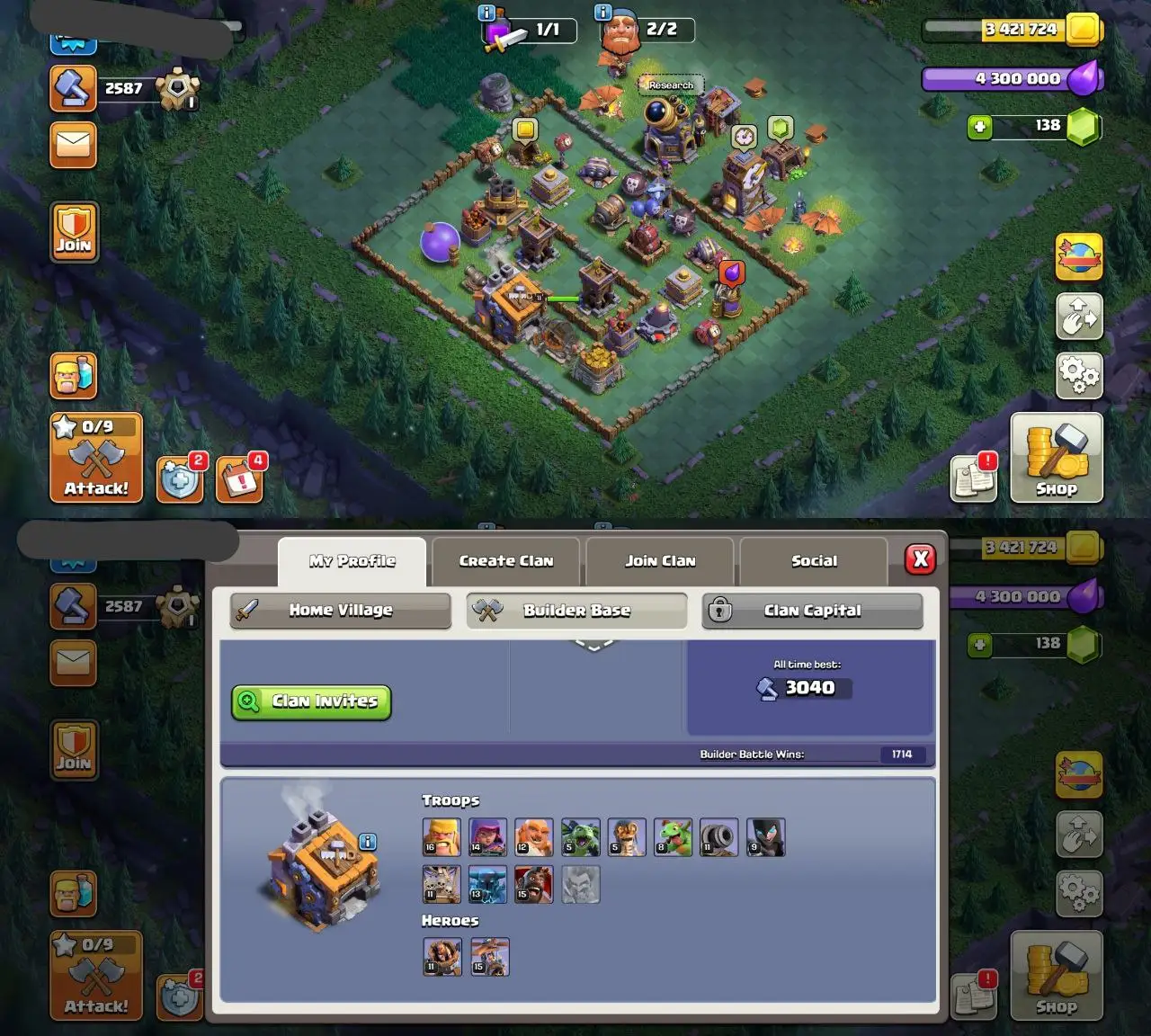 🔥 DONO TH13 DEAL 🔥 | HEROES 45•44•40•17•12 👑 | 500 WAR STARS 🏆 | GOOD WALLS 🧱 | INSTANT DELIVERY ⚡️