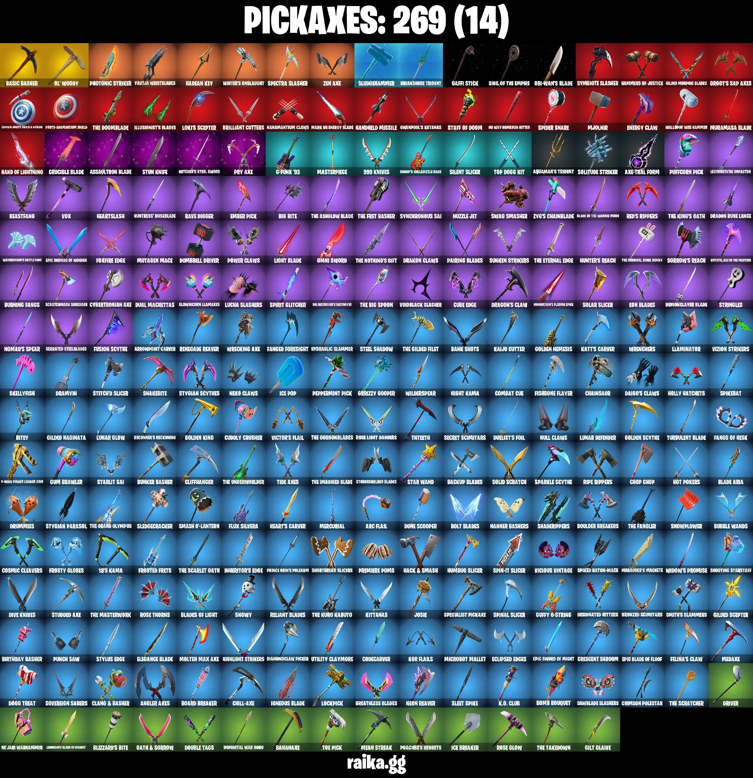 [PC/XBOX/PSN] FA 292 skins | OG STW | Renegade Raider | Aerial Assault Trooper | Gold Meowscles | Gold Brutus | Gold Midas 8650 VB
