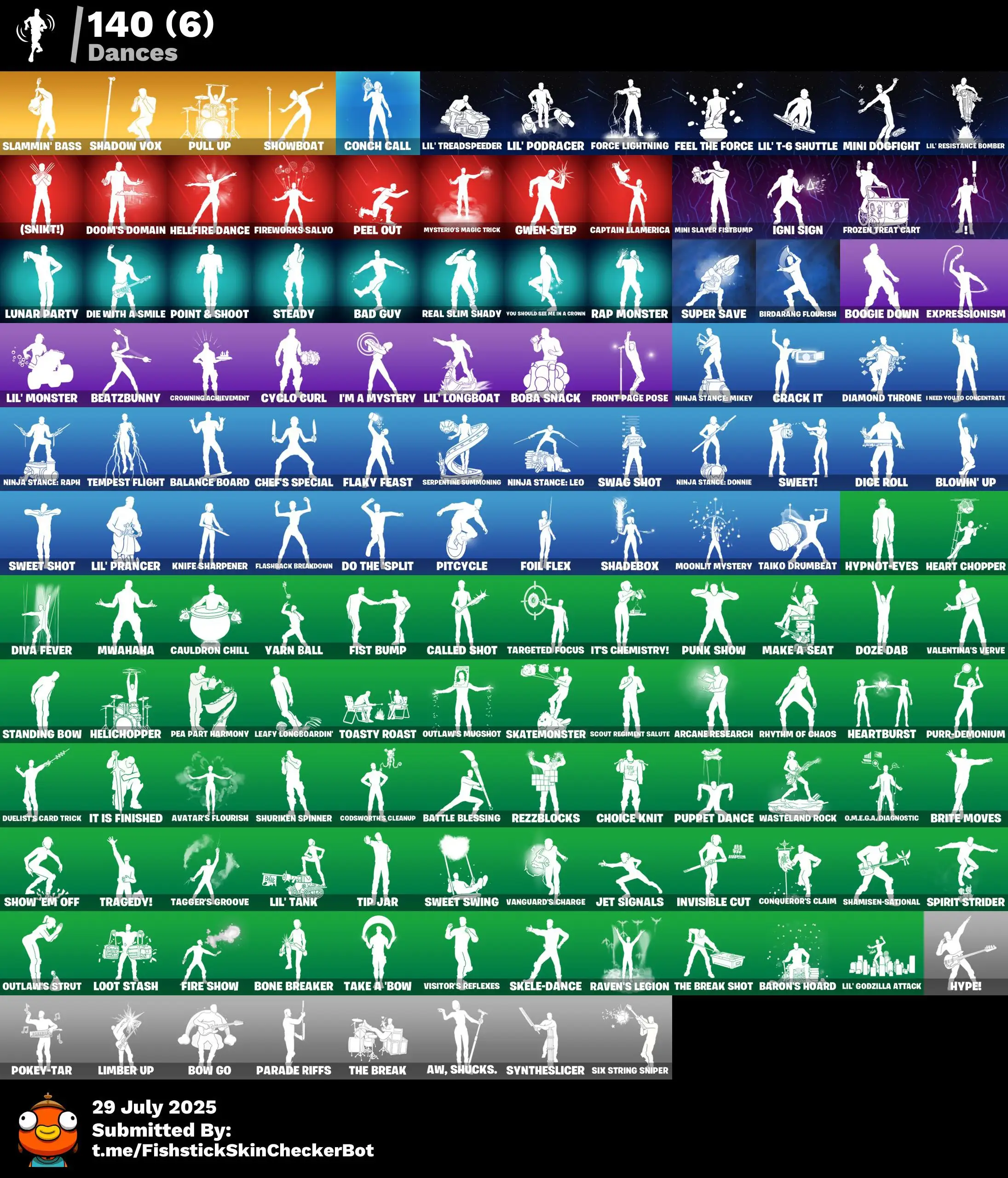208 skins - REAL OG  -  Psycho Bandit, Chun-li, John Wick 