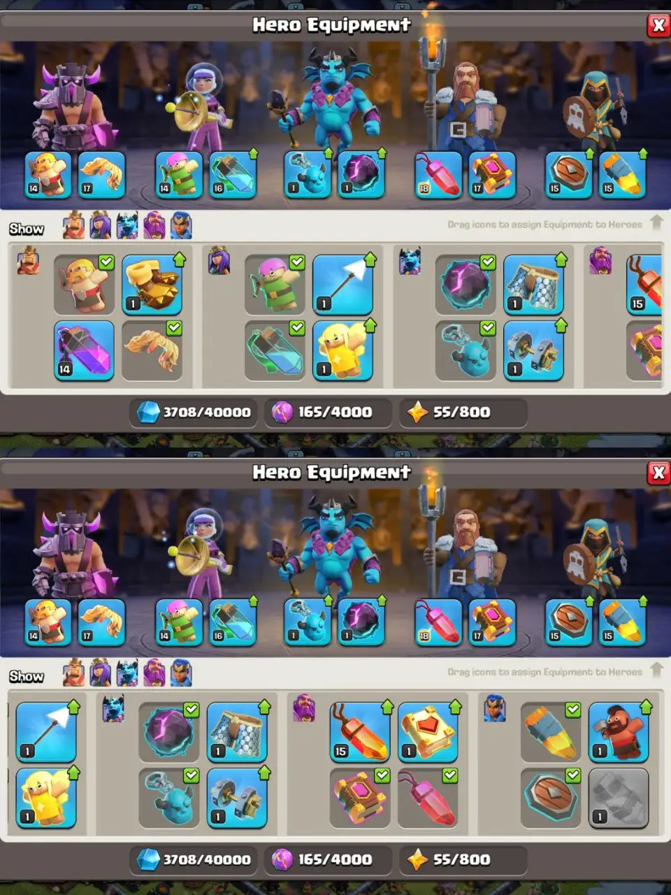 [#633] SEMI-MAX TH 16 | 83-89-60-64-40 HEROES | NICE EQUIPMENT | BEST COMBO SCENERY | SOME MAGIC ITEMS | 15 HEROES SKIN | INSTANT DELIVERY
