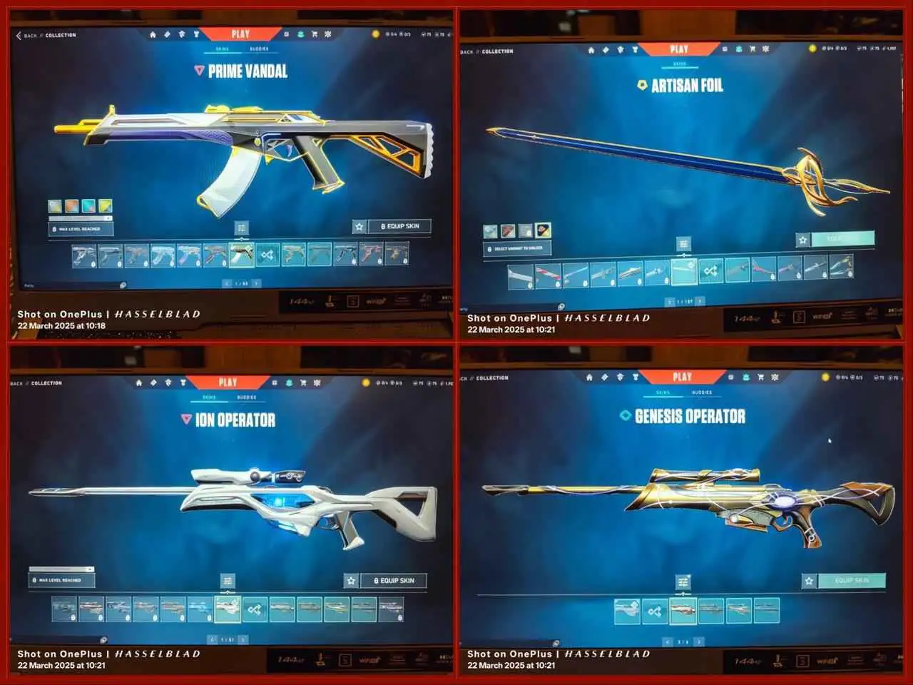 RANK - GOLD / REGION - Asian /AGENTS - 16/SKINS - 22