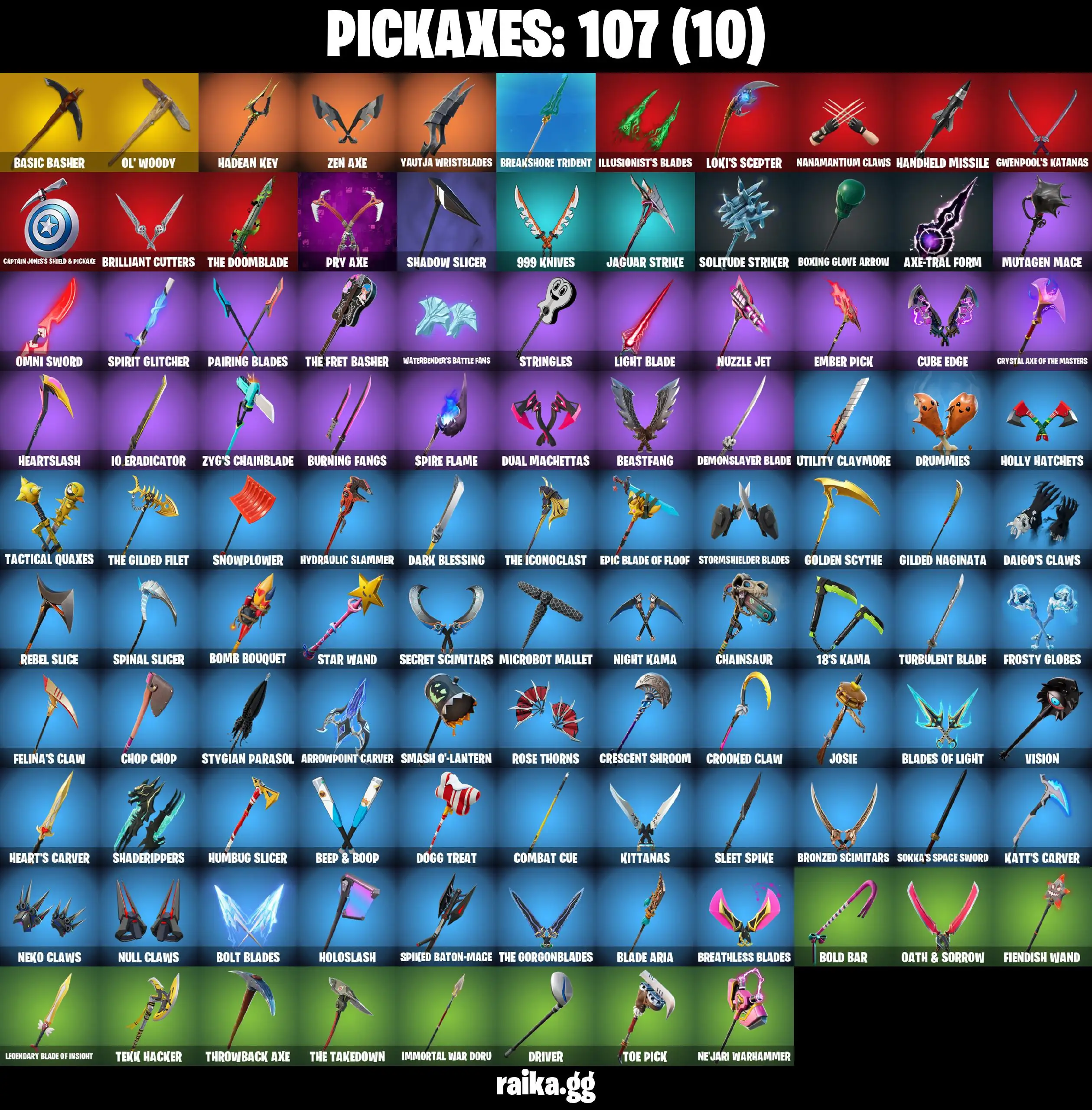 [PC/PSN/XBOX] 108 Stacked skins | Aerial Assault Trooper | Swish | Lara Croft | Mandalorian | Droopy | Predator | HangTime| 200 VB