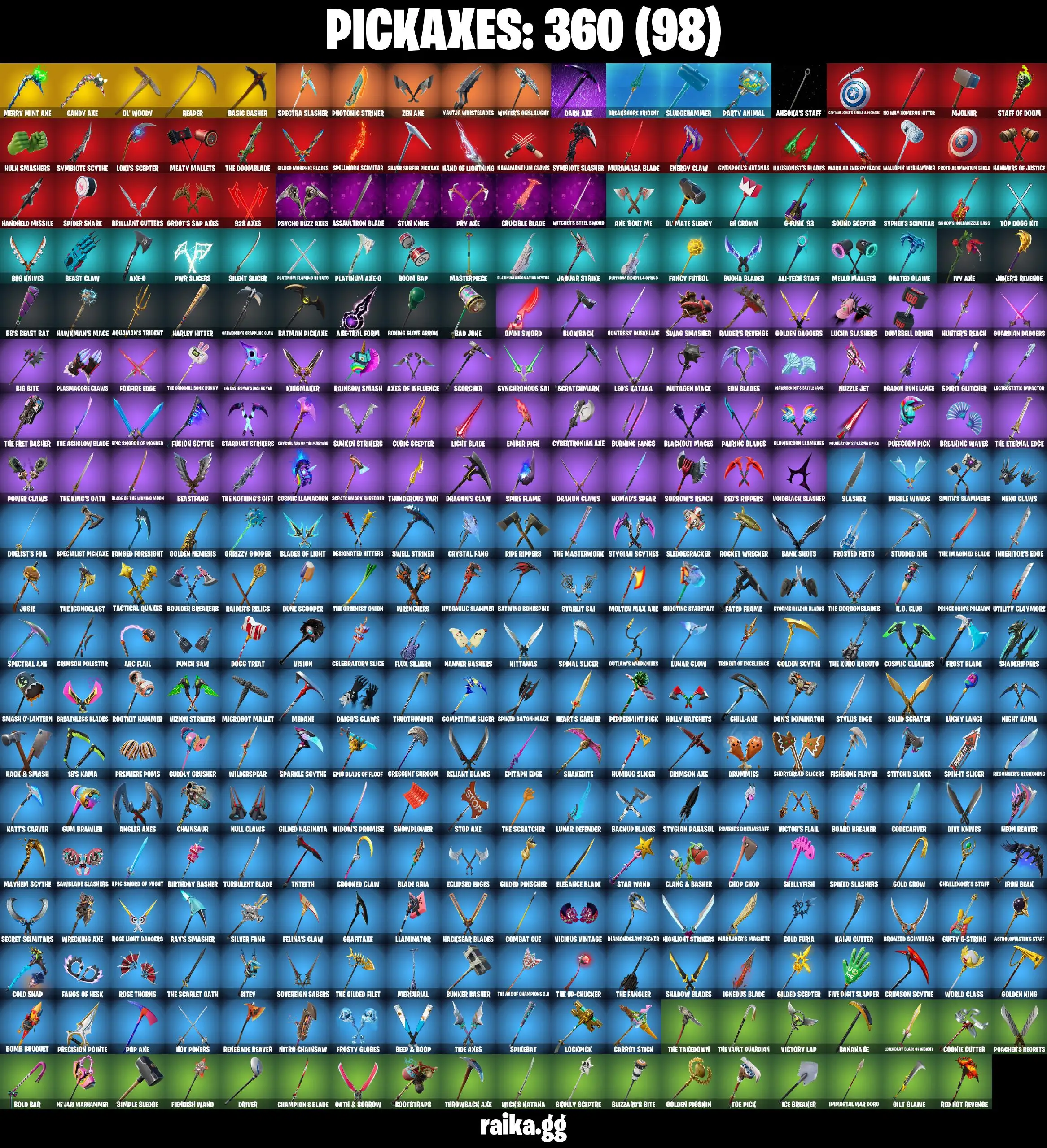 [PC/PSN/XBOX] 522 skins  Travis Scott | Psycho Bandit | Astro Jack | Merry Mint Axe | Renegade Raider | Aerial Assault Trooper | 1530 VB