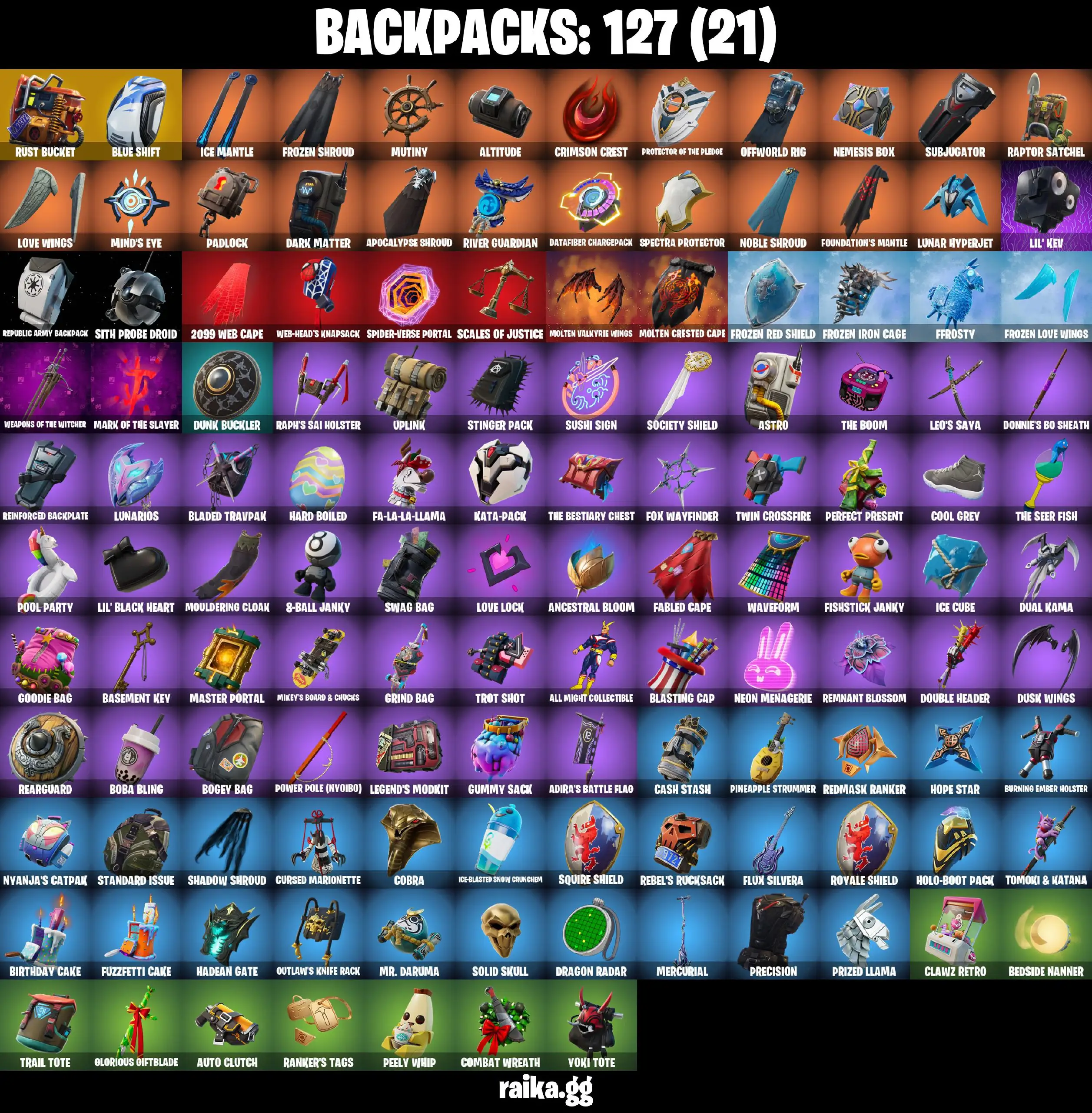 [PC/PSN/XBOX] 125 skins | The Reaper | Blue Squire | Royale Knight | Elite Agent | Blue Team Leader | Mako | Take The L | Blue Striker | 3000 VB