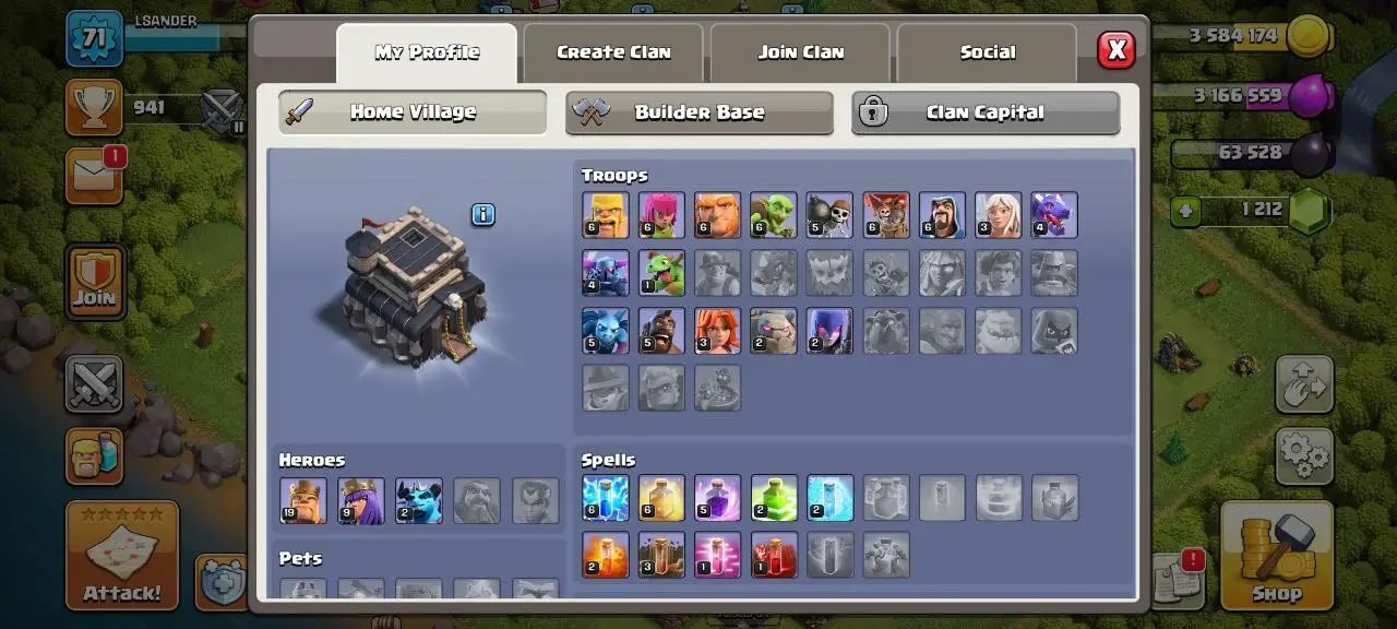 [#798] ALMOST MAX TH 9 | 19-9-2 HEROES | SOME MAGIC ITEMS | FREE RENAME | INSTANT DELIVERY
