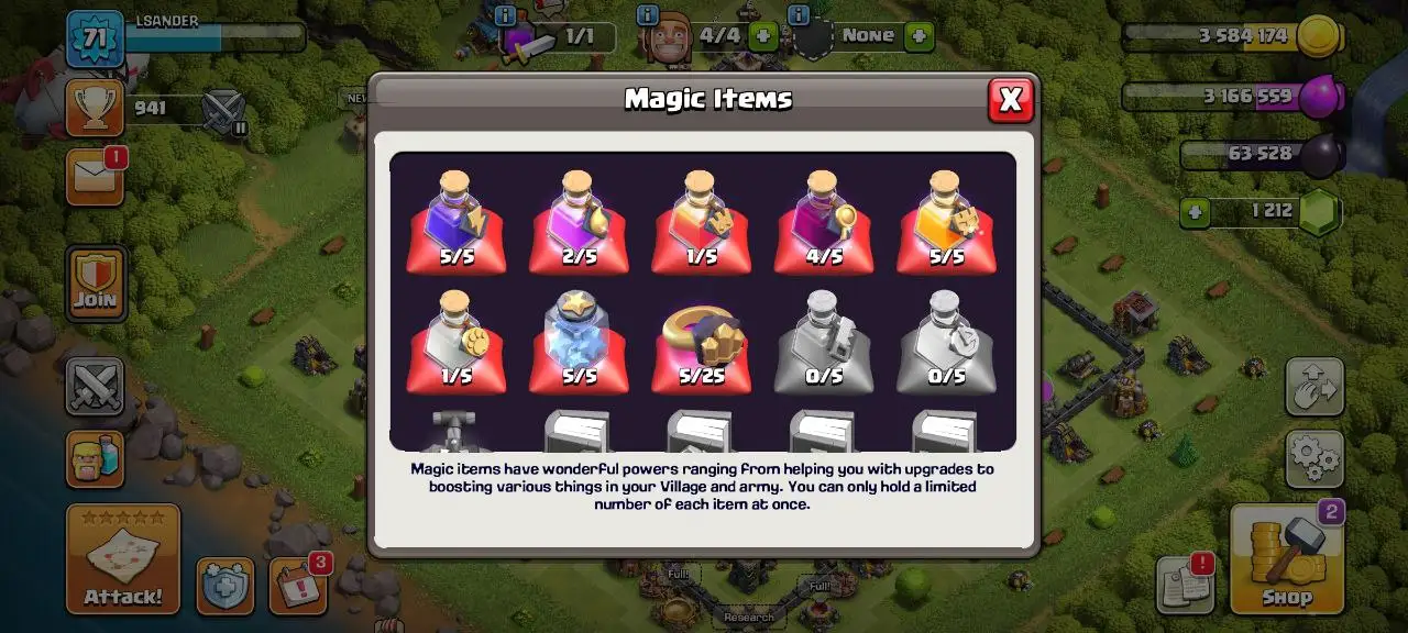 [#798] ALMOST MAX TH 9 | 19-9-2 HEROES | SOME MAGIC ITEMS | FREE RENAME | INSTANT DELIVERY