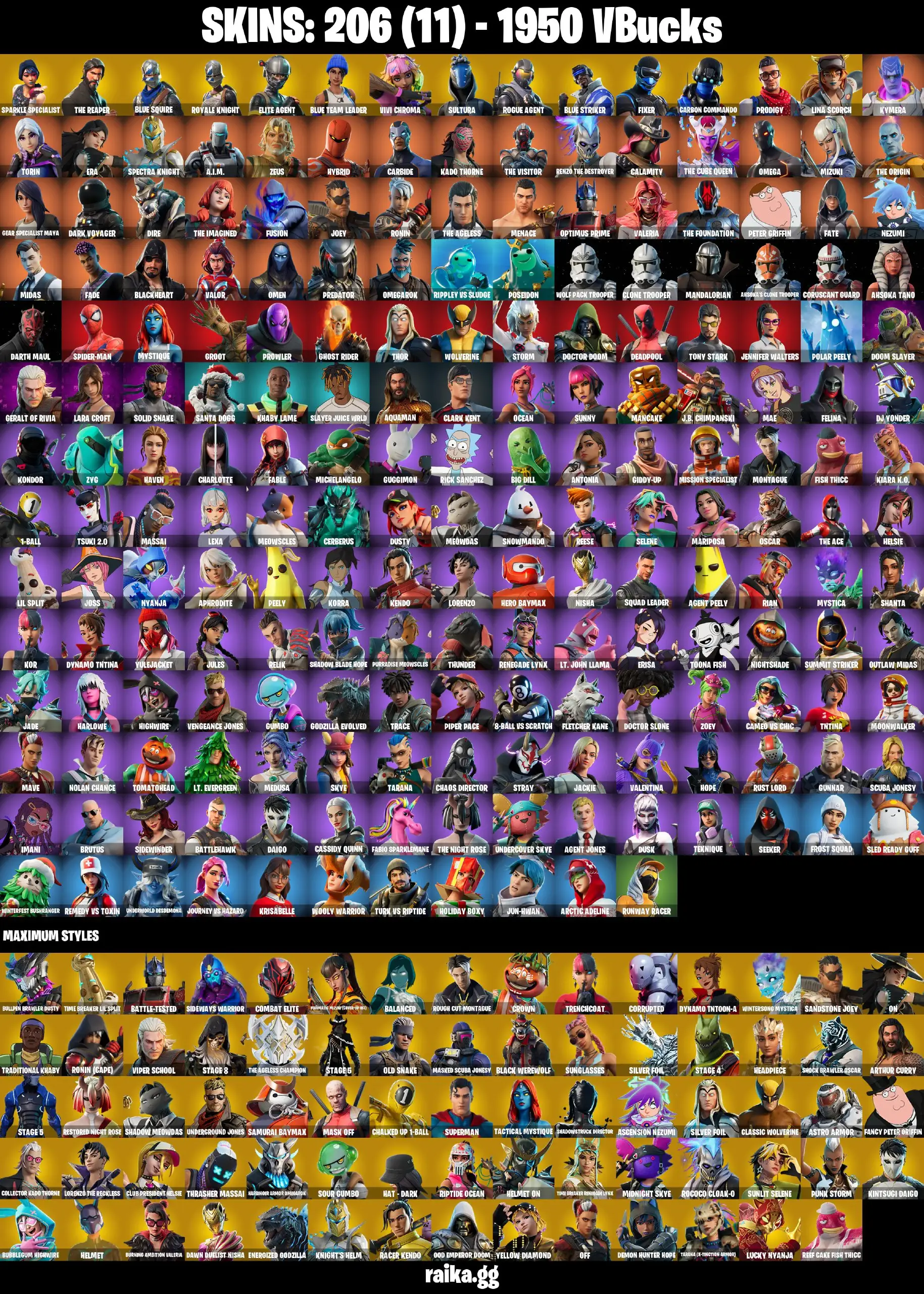 [PC/XBOX] FA 206 skins | Sparkle Specialist | The Reaper | Blue Squire | Royale Knight | Elite Agent | Take The L | 1750 VB