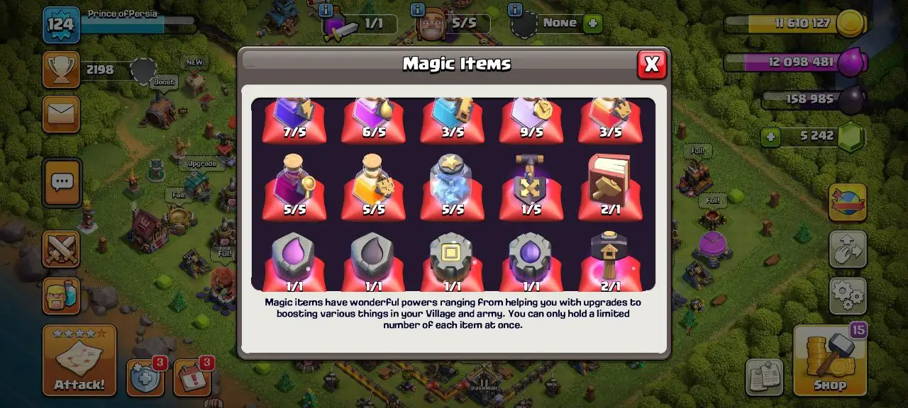 [#814] SEMI-MAX TH 12 | 52-53-33-24 HEROES | STACKED MAGIC ITEMS | 1000 RENAME | 126 CWL MEDALS | INSTANT DELIVERY