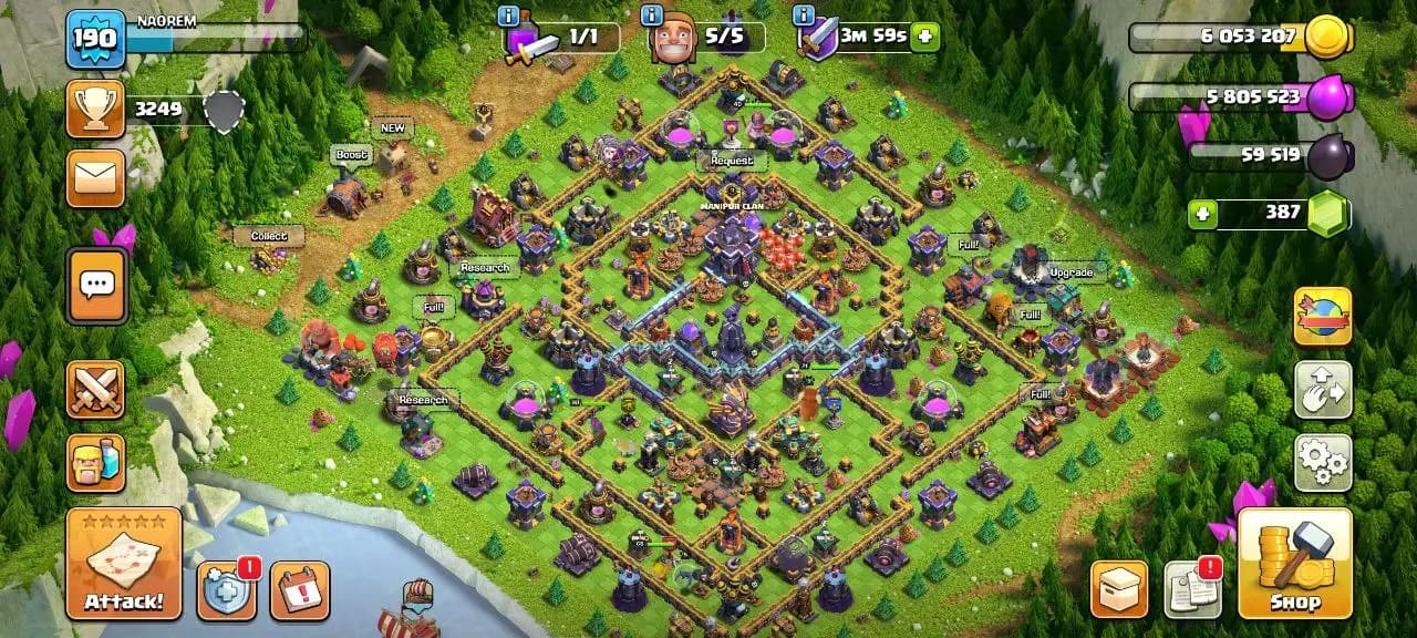 [#736] SEMI-MAX TH 15 | 65-80-40-40-21 HEROES | SOME MAGIC ITEMS | 721 CWL MEDALS | BEST EQUIPMENT |  INSTANT DELIVERY