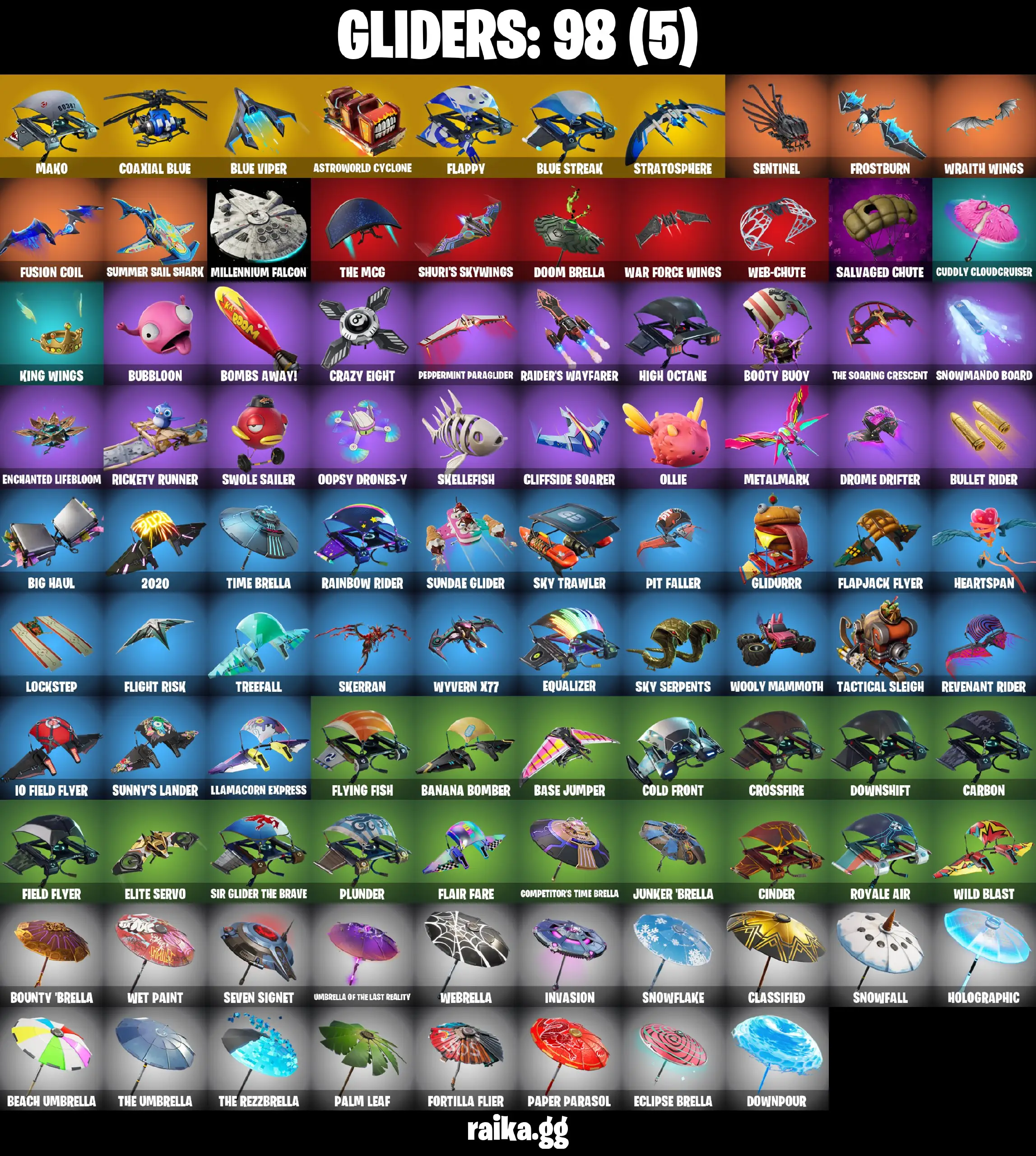 [PC/PSN/XBOX] 87 skins | The Reaper | Elite Agent | Blue Team Leader | Mako | Take The L | Gold Midas | Trilogy | Sultura | Carbon Commando