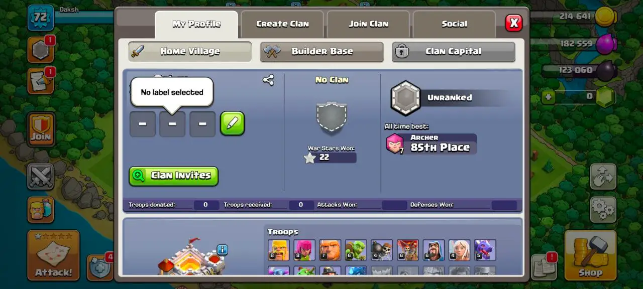 [VP] [#1500] SEMI-MAX TH 11 | 22-20-12-3 HEROES | FREE RENAME | INSTANT DELIVERY