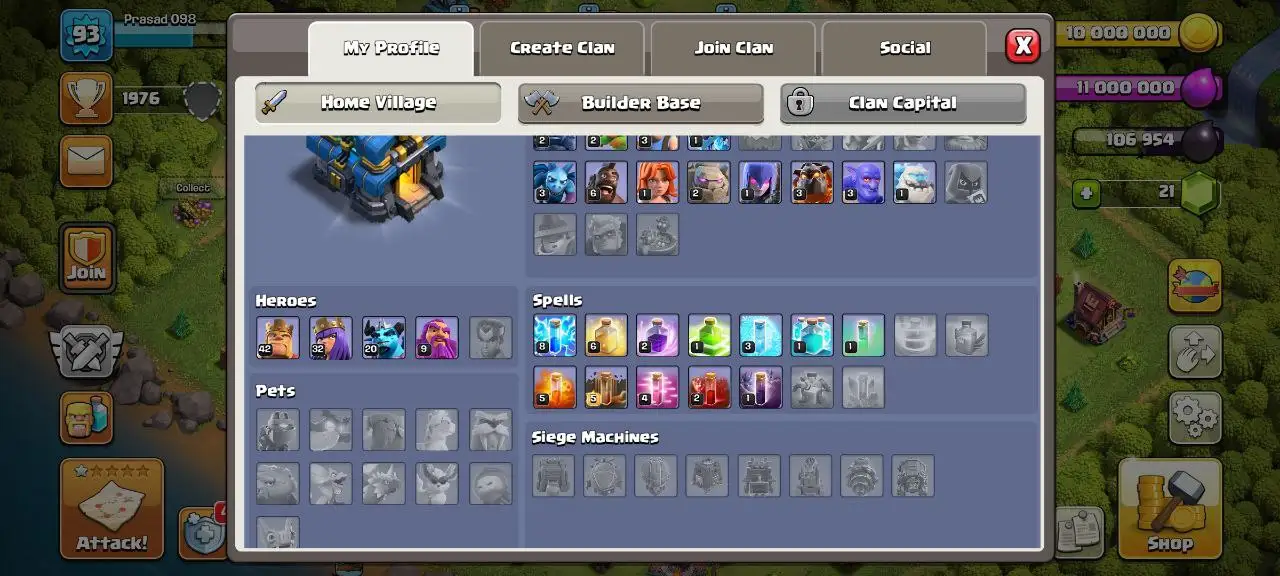 [#1322] SEMI-MAX TH 12 | 42-32-20-9 HEROES | FREE RENAME | INSTANT DELIVERY