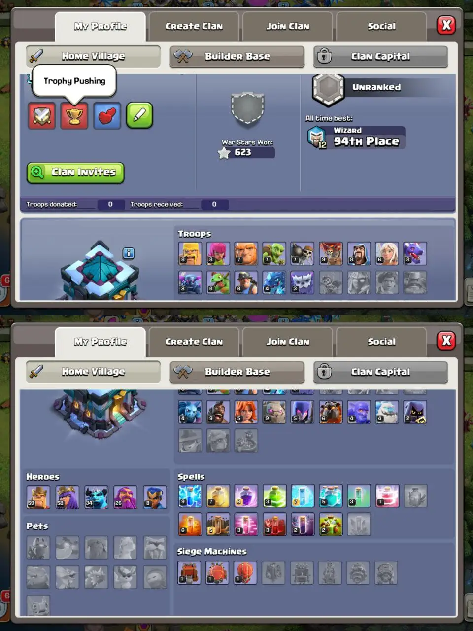 [VP] [#1513]  SEMI-MAX TH 13 | 59-58-34-26-8 HEROES | STACKED MAGIC ITEMS | 500 RENAME | BEST EQUIPMENT | INSTANT DELIVERY