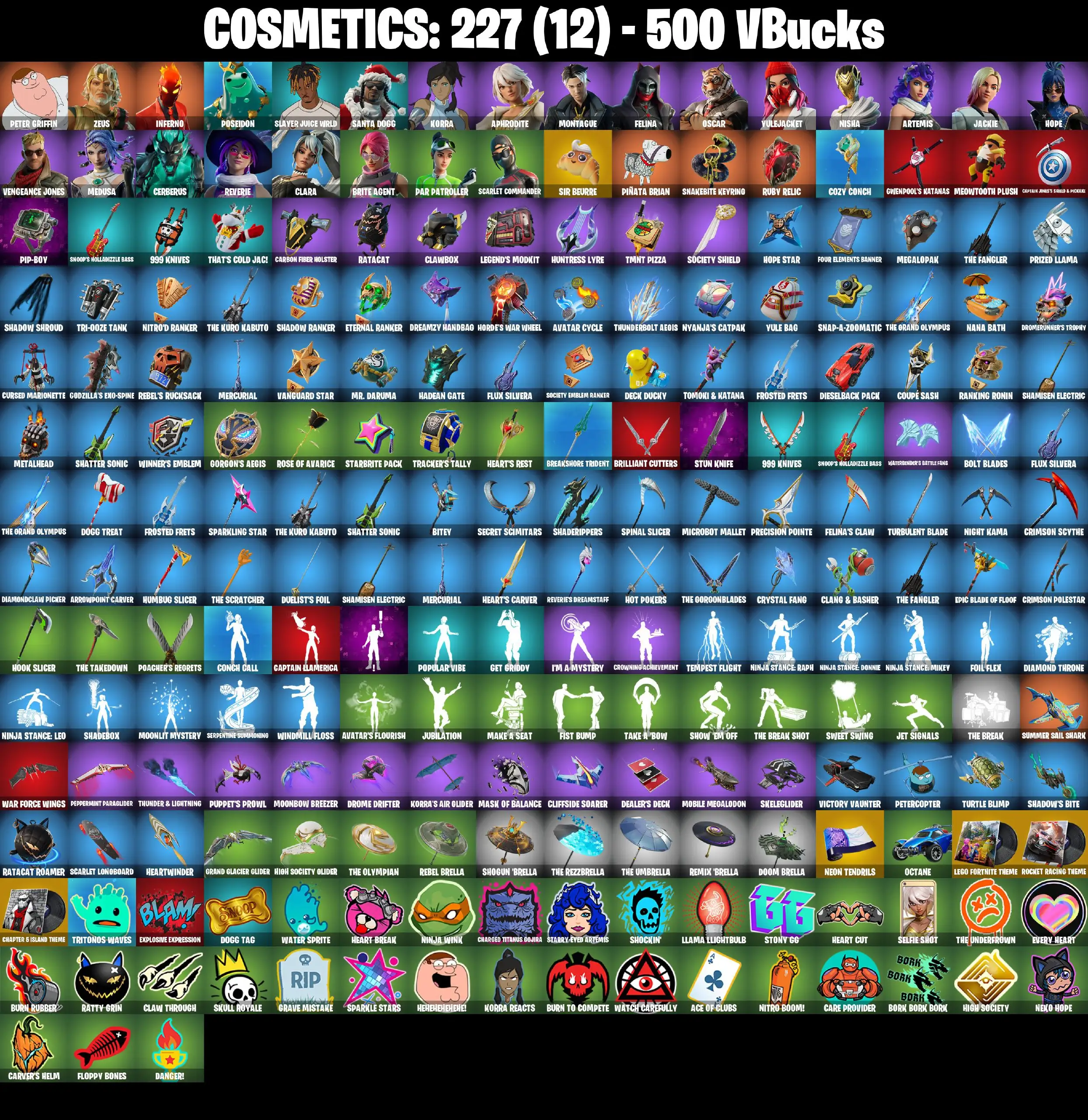 [PC/PSN/XBOX] 24 Skins | Par Patroller | Medusa | Aphrodite | Reverie | Clara | Yulejacket | Zeus | Hope | Artemis | Brite Agent