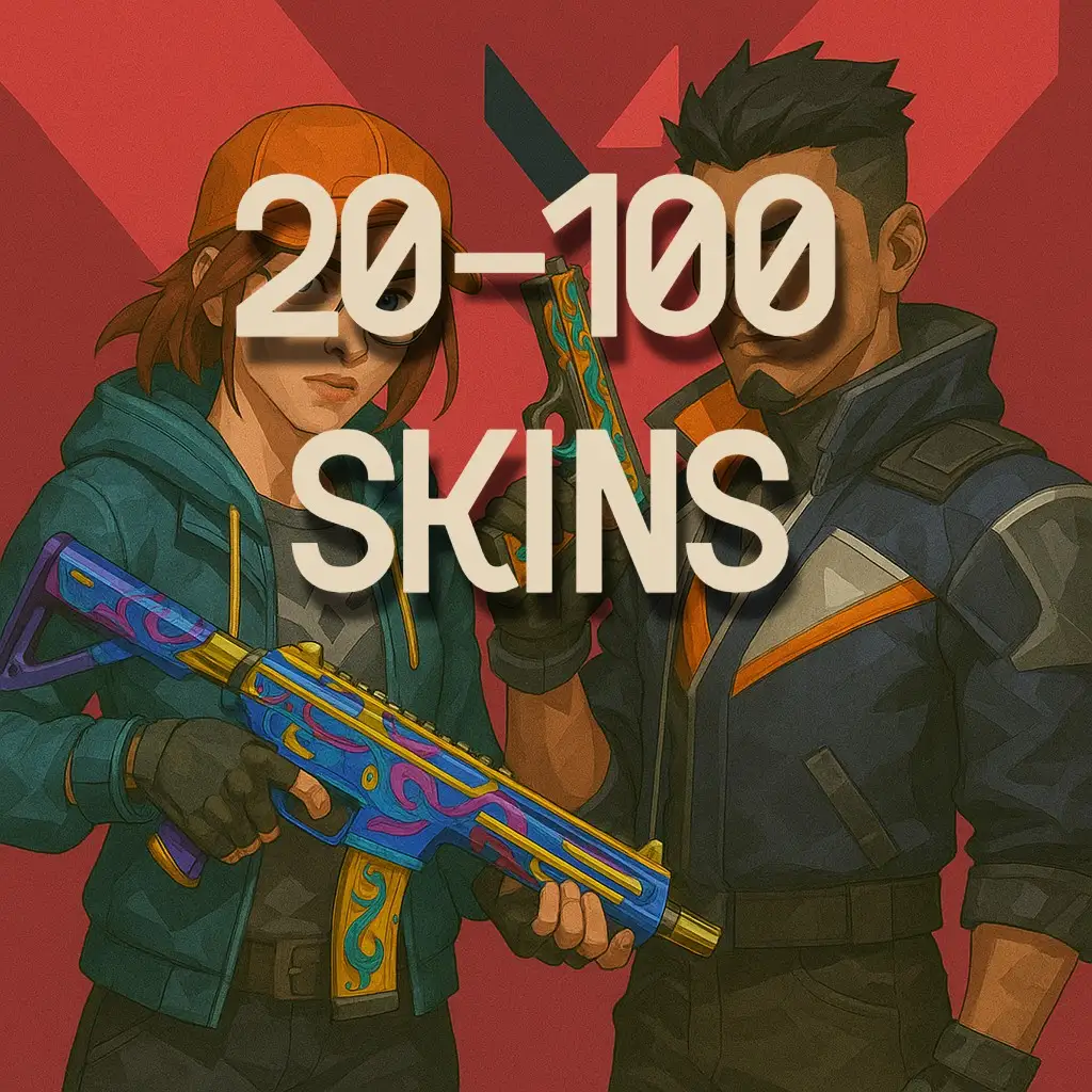 20-100 Skins | Random Valorant Account | Full Access