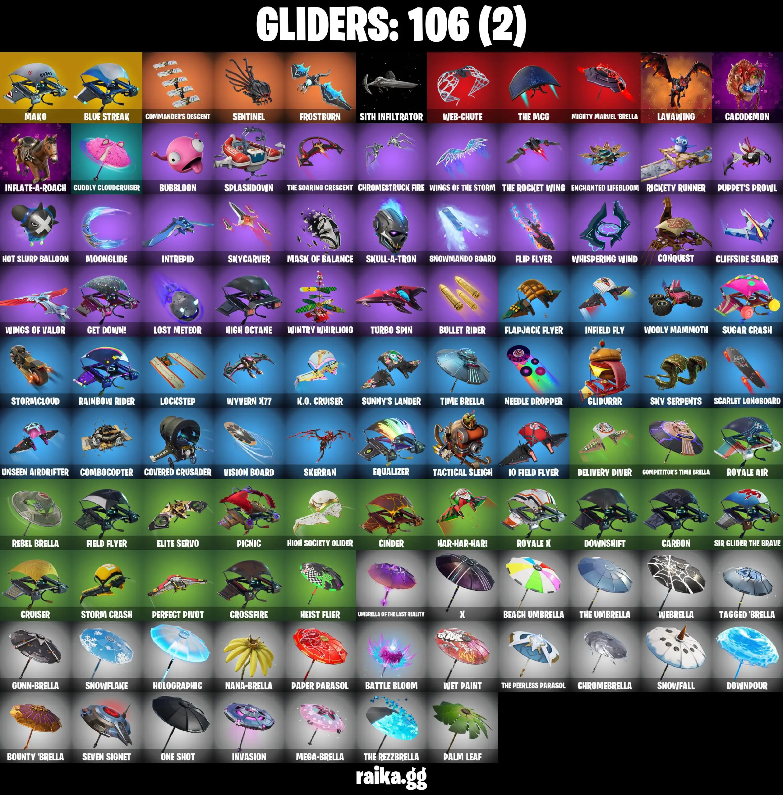 [PC/PSN/XBOX] 125 skins | The Reaper | Blue Squire | Royale Knight | Elite Agent | Blue Team Leader | Mako | Take The L | Blue Striker | 3000 VB