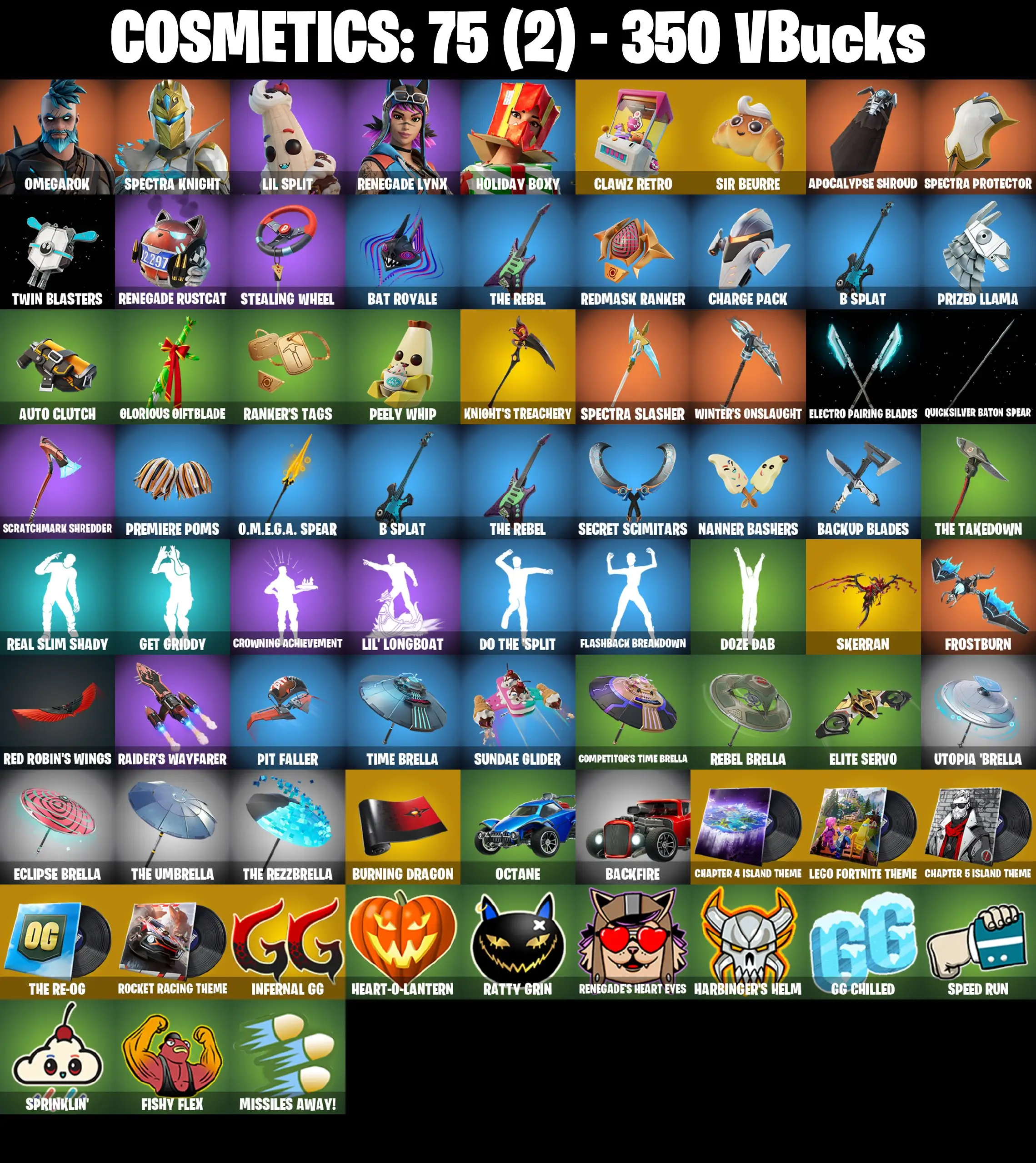 [PC/PSN/XBOX] 5 skins | Clawz Retro | Sir Beurre | Knight's Treachery | Skerran | Omegarok | Spectra Knight | Lil Split | Renegade Lynx | Holiday Boxy
