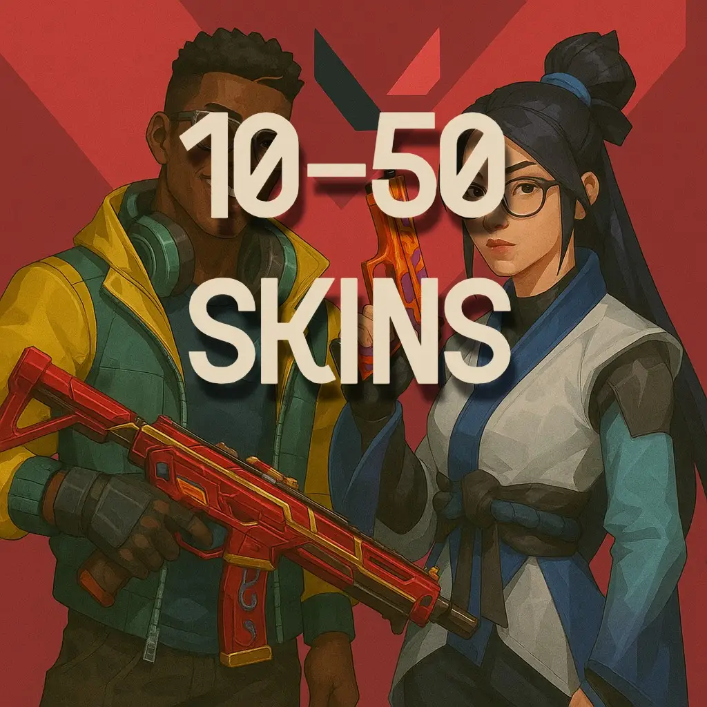 10-50 Skins | Random Valorant Account | Full Access