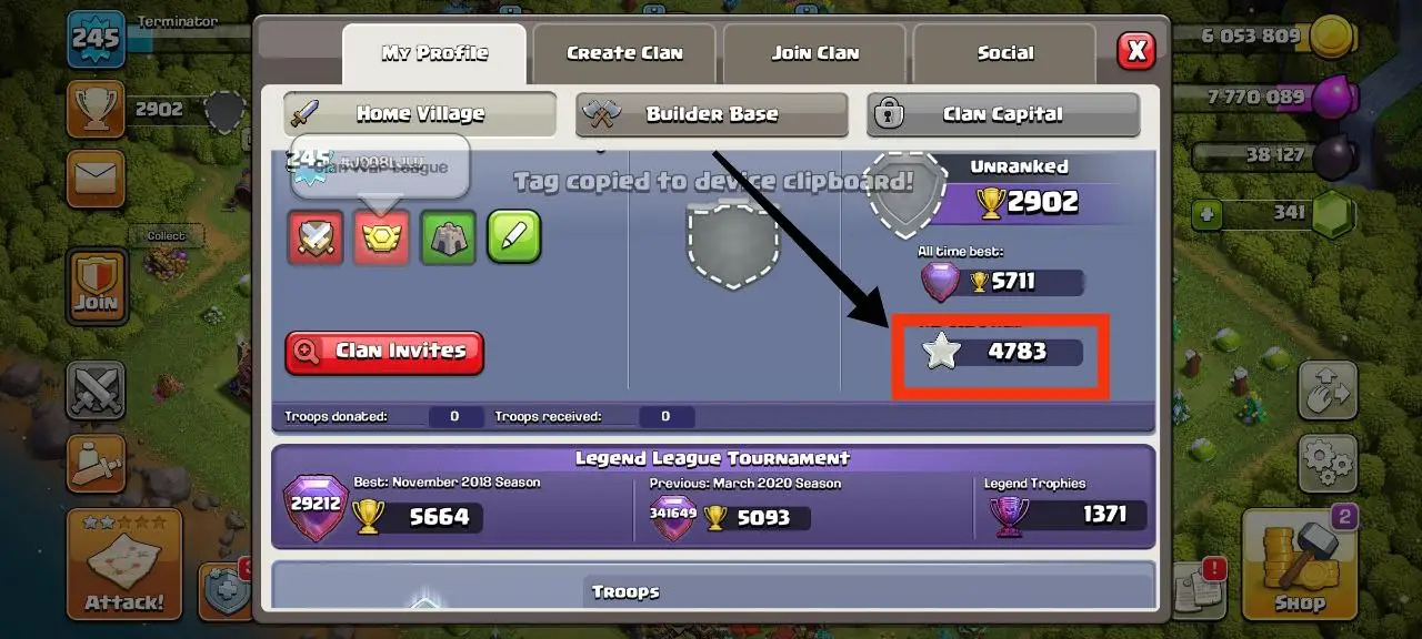[#222] RAREST TH15 | 4750+ WAR STARS | 81-86-60-58-31 HEROES | 5700+ ATB | 1000 RENAME | TOTAL 9 HEROES | INSTANT DELIVERY