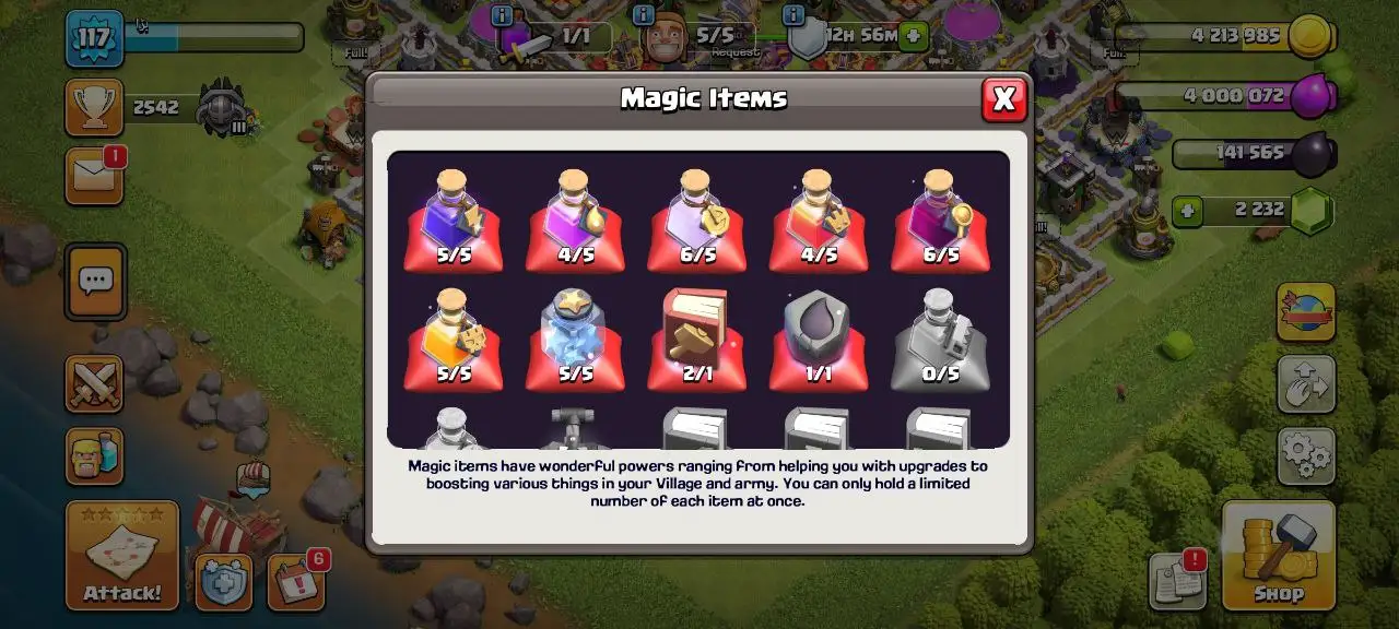 [#732] SEMI-MAX TH 12 | 49-50-30-20 HEROES | SOME MAGIC ITEMS | INSTANT DELIVERY