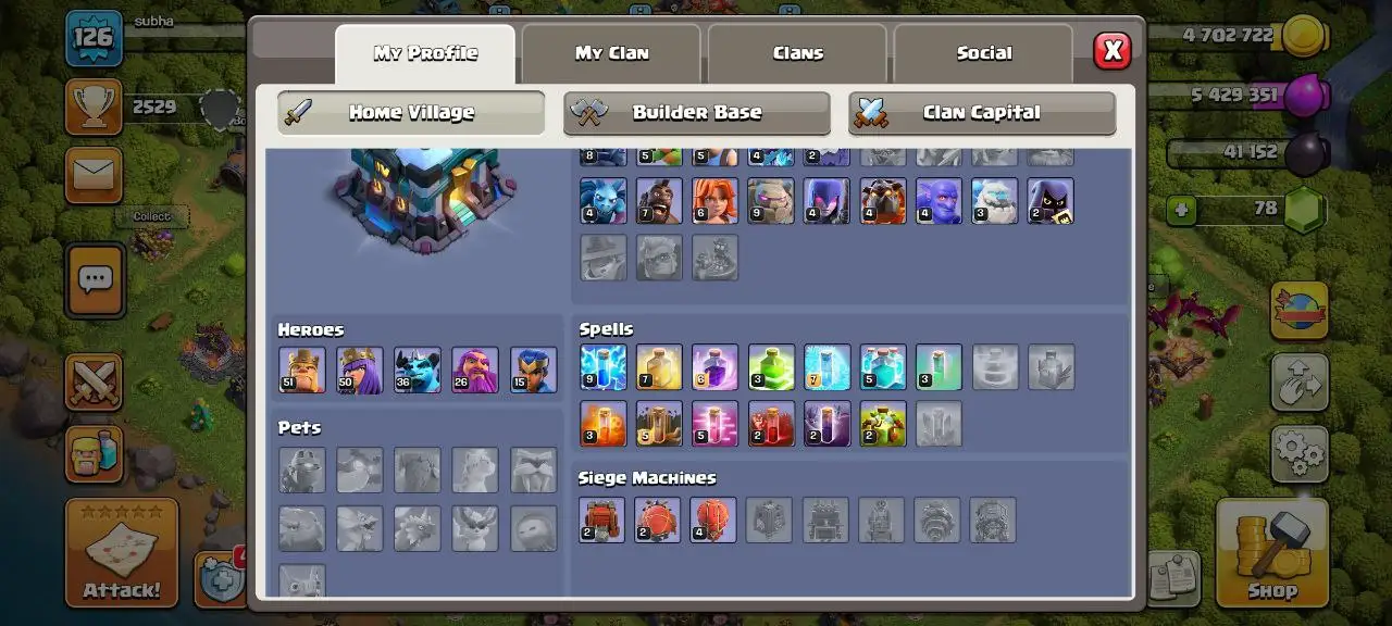 [#1320] SEMI-MAX TH 13 | 51-50-36-26-15 HEROES | FREE RENAME | BEST EQUIPMENT | INSTANT DELIVERY