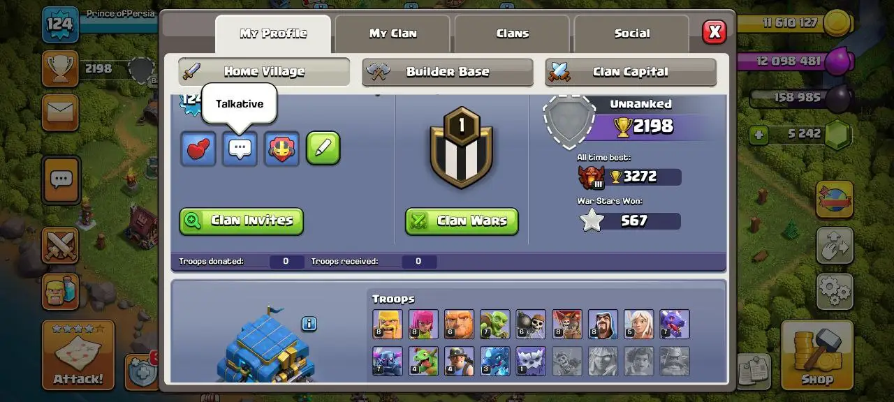[#814] SEMI-MAX TH 12 | 52-53-33-24 HEROES | STACKED MAGIC ITEMS | 1000 RENAME | 126 CWL MEDALS | INSTANT DELIVERY