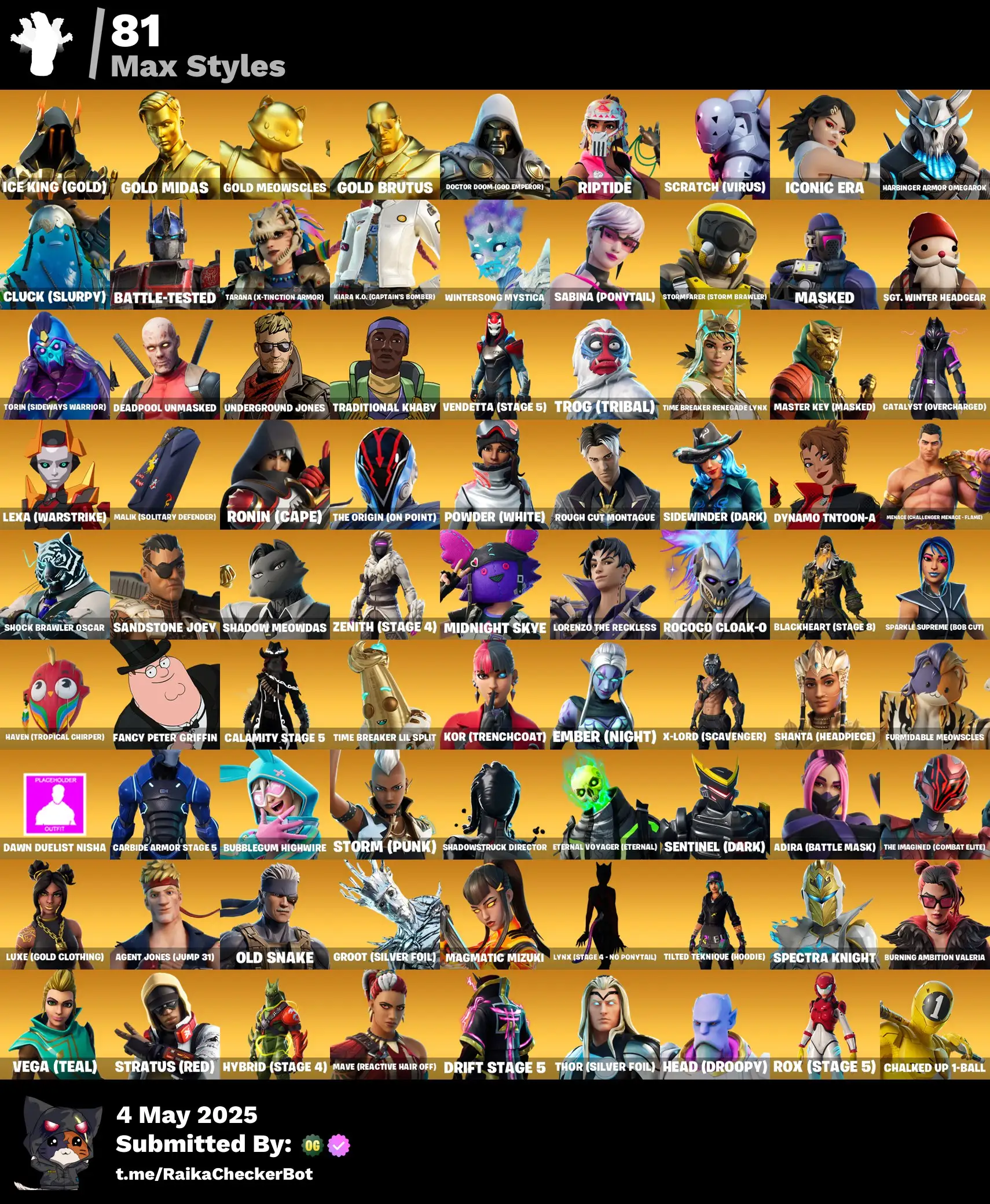 214 Skins · OG STW · Travis Scott, Astro Jack, Gold Midas & More! 🚀