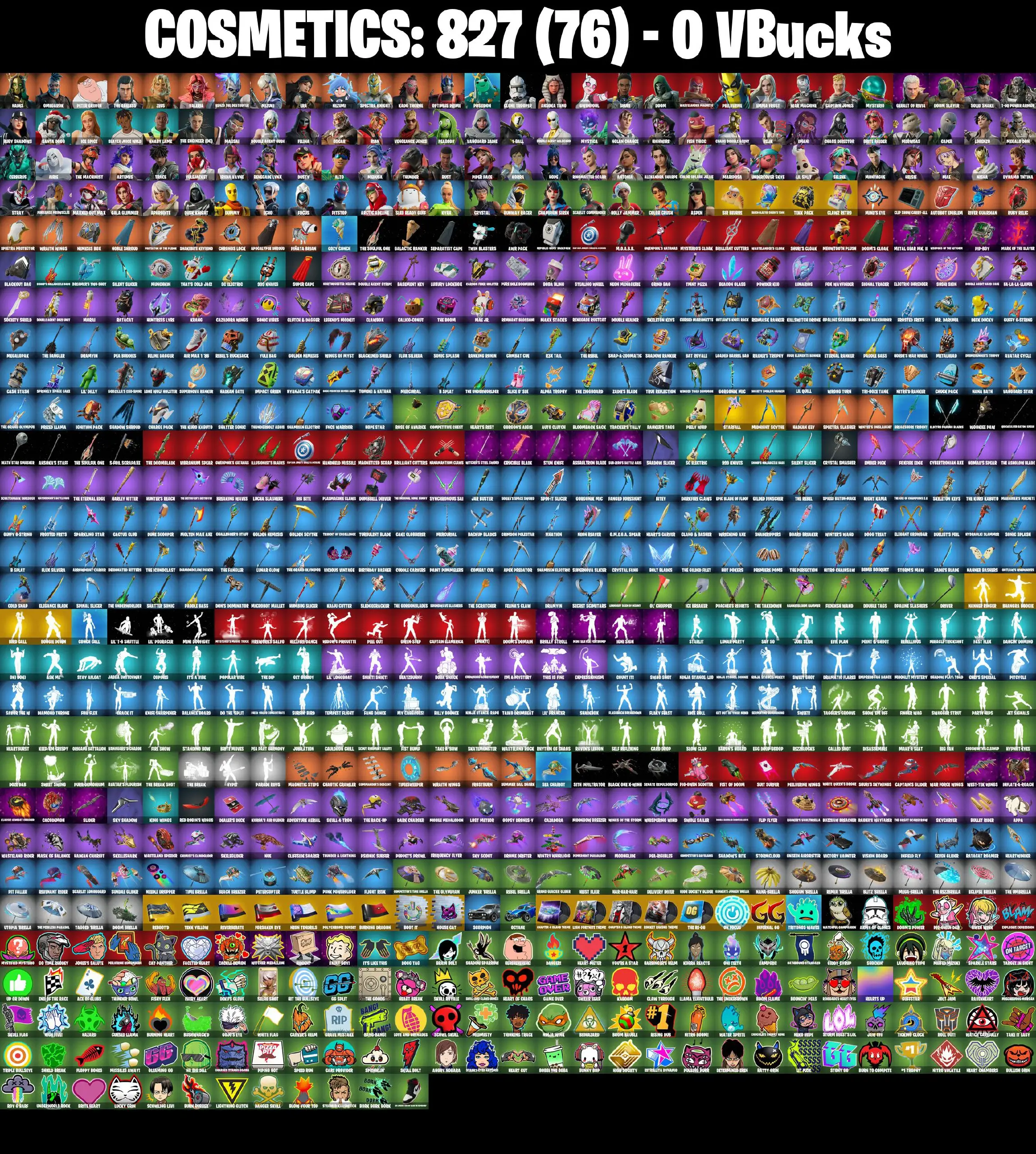 [PC/PSN/XBOX] 107 skins | Sir Beurre | Beach-Blasted Shark's Tank | Tekk Pack | Clawz Retro | Starfall | Midnight Scythe | Nanner Ringer | Bhangra Boogie