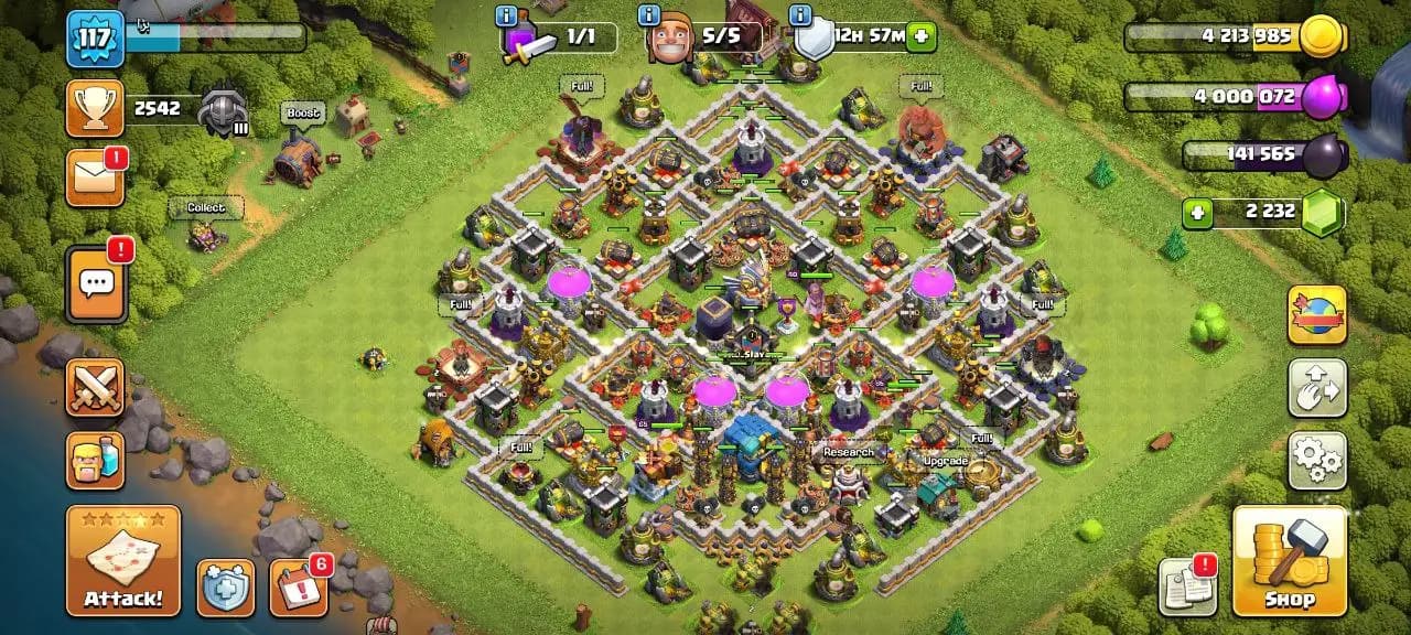 [#732] SEMI-MAX TH 12 | 49-50-30-20 HEROES | SOME MAGIC ITEMS | INSTANT DELIVERY