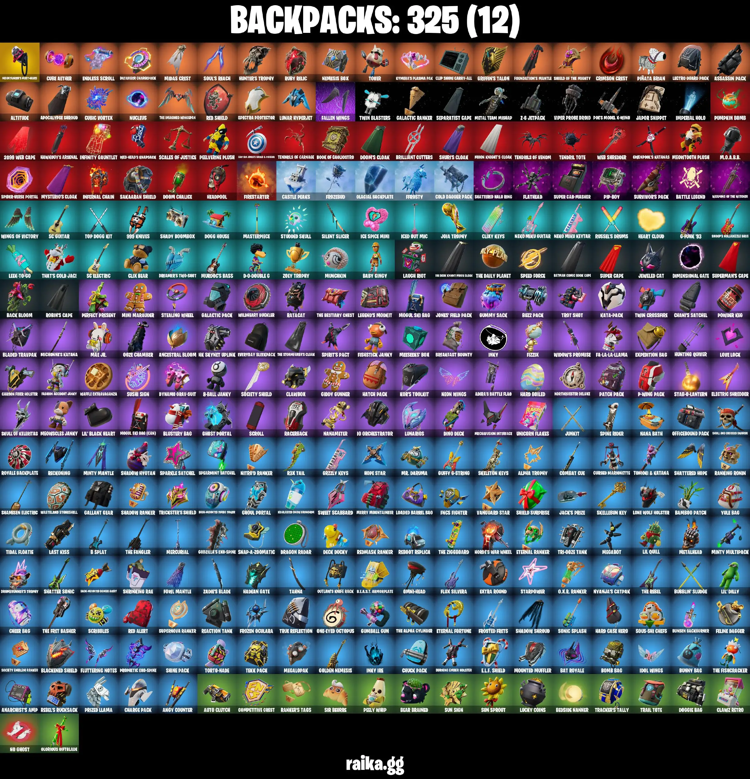[PC/PSN/XBOX] 293 skins | Polo Prodigy | Leviathan Axe | Renegade Raider | Fixer | Fashion Banshee | Vivi Chroma | Sultura | Pitch Patroller