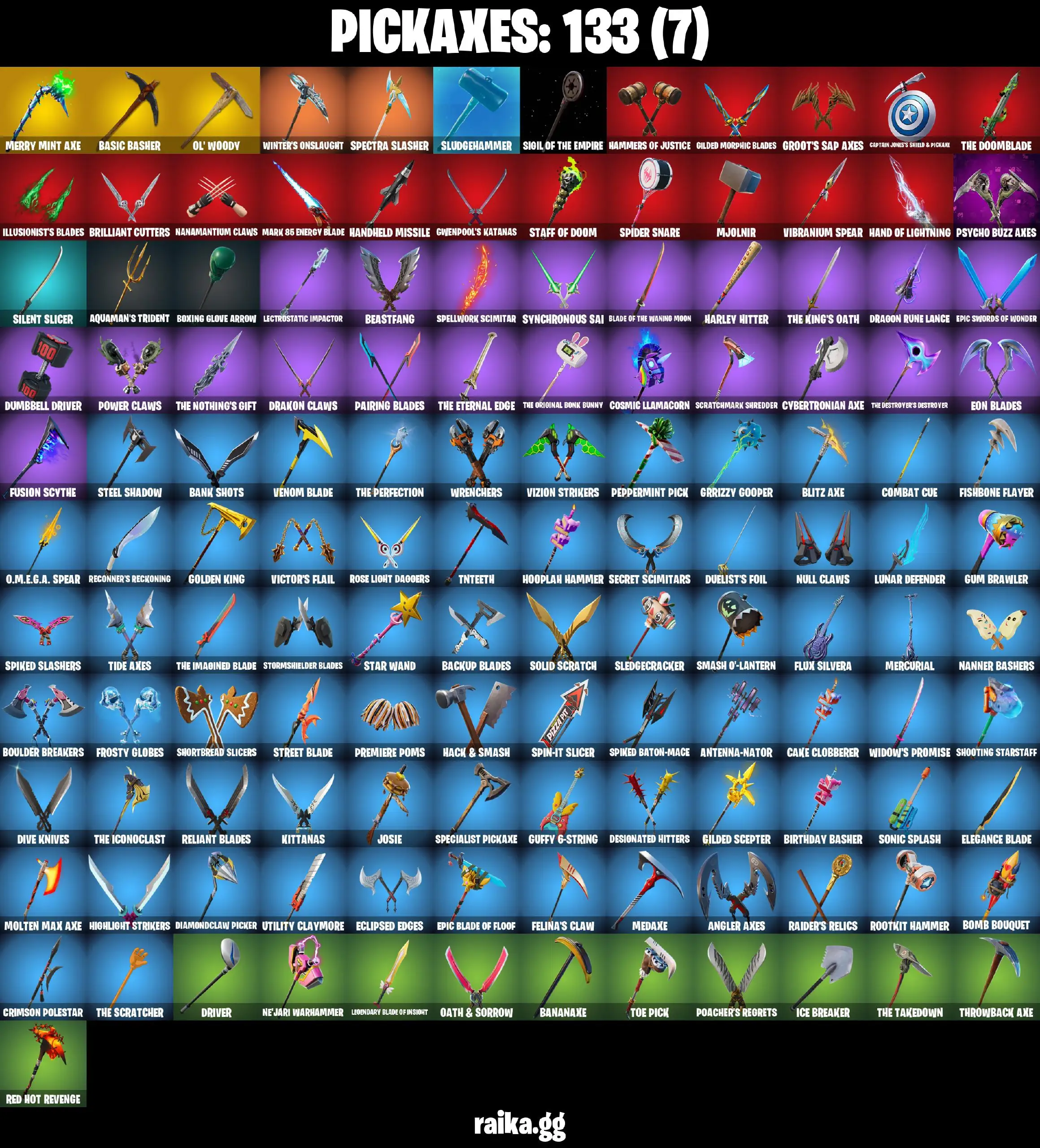[PC/XBOX] FA 112 skins | Honor Guard | Psycho Bandit | Merry Mint Axe | Neo Versa | Gold Brutus | Gold Midas | Gold Meowscles | Point Patroller