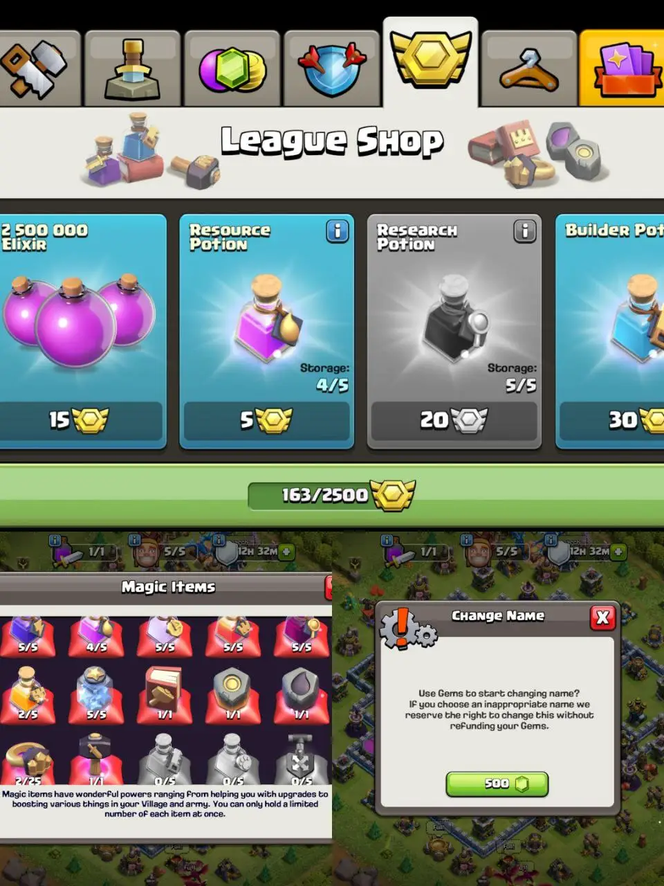 [#653]  SEMI-MAX TH 14 | 67-72-40-43-3 HEROES | 163 CWL MEDALS | STACKED MAGIC ITEMS | 500 RENAME | BEST EQUIPMENT | 5 HEROES SKIN | INSTANT DELIVERY