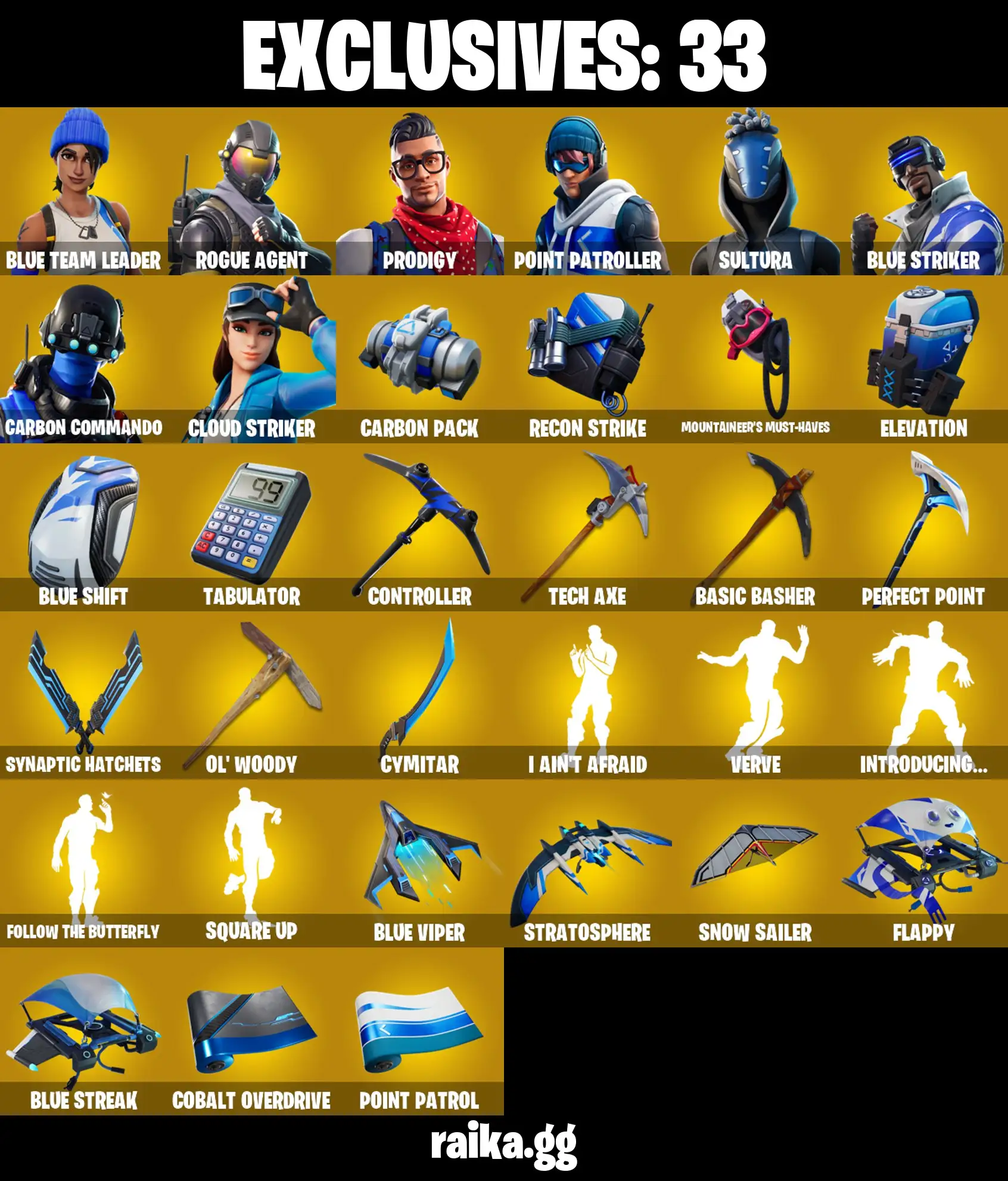 [PC/PS/XB/NIN] 61 skins 🔥 OG STW 🔥 Rogue Agent | Renegade Lynx | Cloud Striker | Blue Striker | Trilogy | Prodigy | Blizzard Bomber |