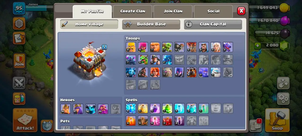 [VP] [#1536]  | SEMI-MAX TH 11 | 34-47-30-20 HEROES | STACKED MAGIC ITEMS | FREE RENAME | INSTANT DELIVERY