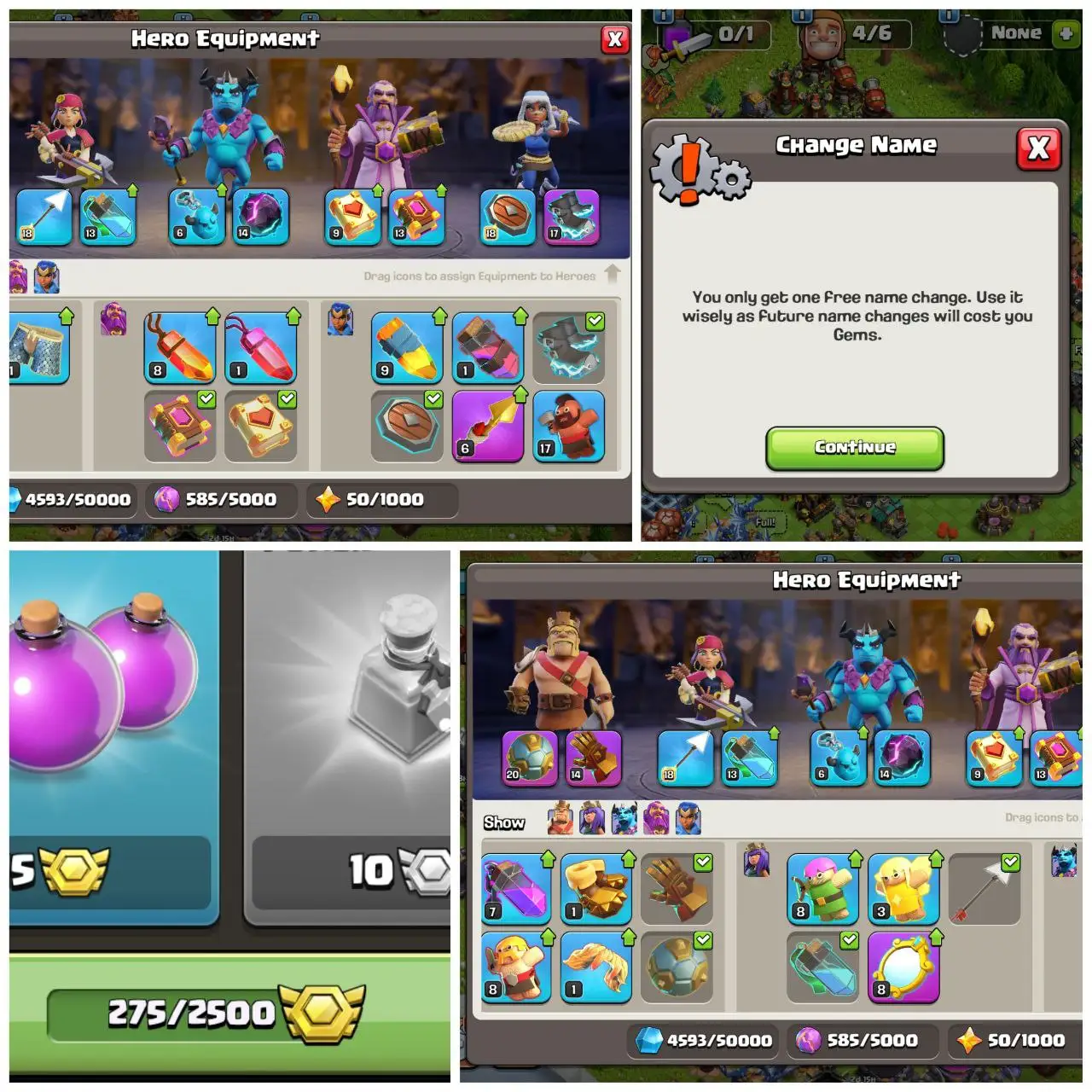 🔥 OP TH17 | HEROES 50/56/70/43/45 | EPIC EQUIPMENTS INCLUDED ⚙️ | FREE RENAME 💬 | INSTANT DELIVERY 🚀