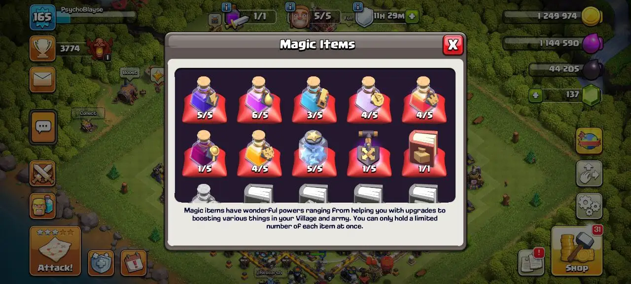  [#771] SEMI-MAX TH14 | 46-41-42-30-10 HEROES | SOME MAGIC ITEMS | 500 RENAME | INSTANT DELIVERY
