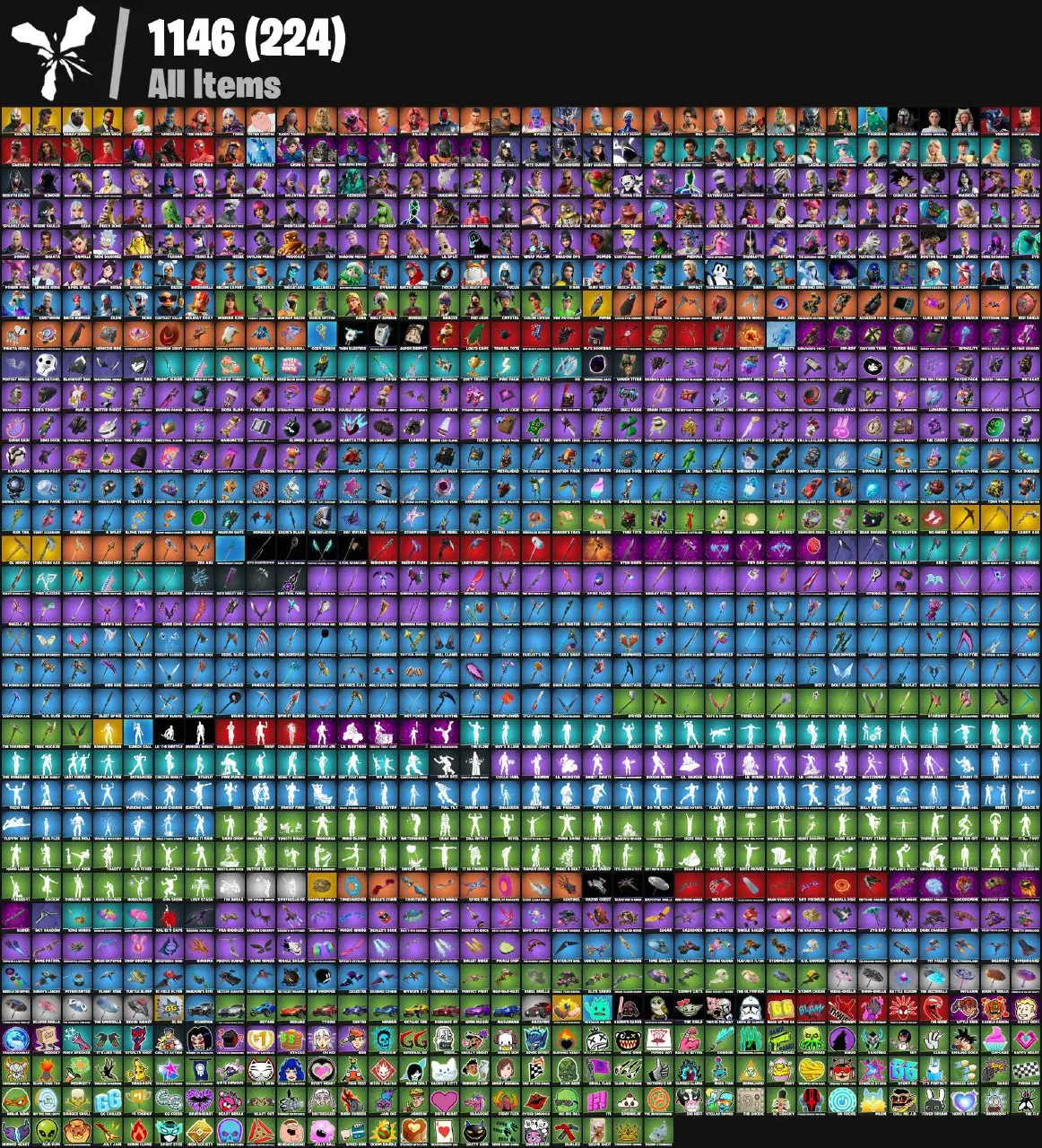 [PC/PSN/XBOX] 223 skins | Kratos | Shady Doggo | John Wick | Fashion Banshee | Mimir | Tekk Pack | Sir Beurre | Clawz Retro | Turbo Ball! | Reaper 